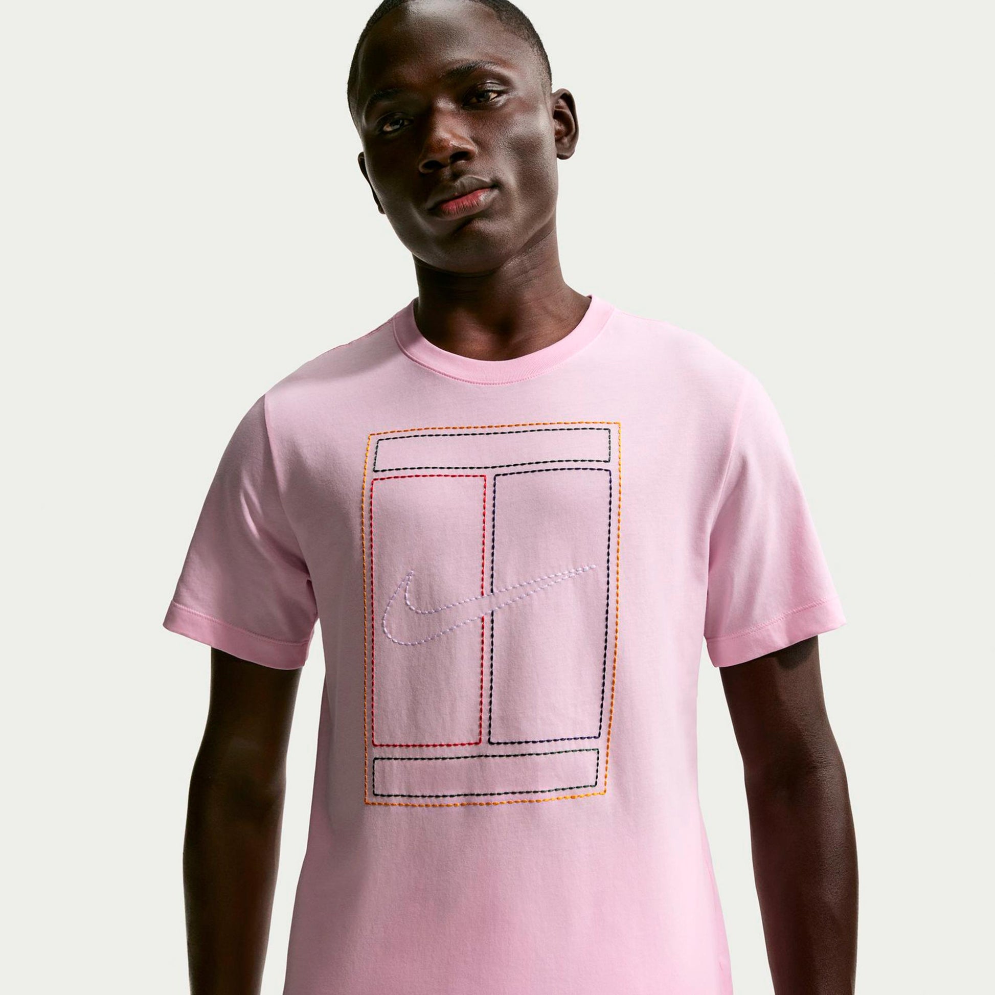 Nike Court Heritage T-shirt Herrar-rosa