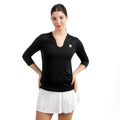 Crew 2.0 V-Neck Långärmat Damer-svart