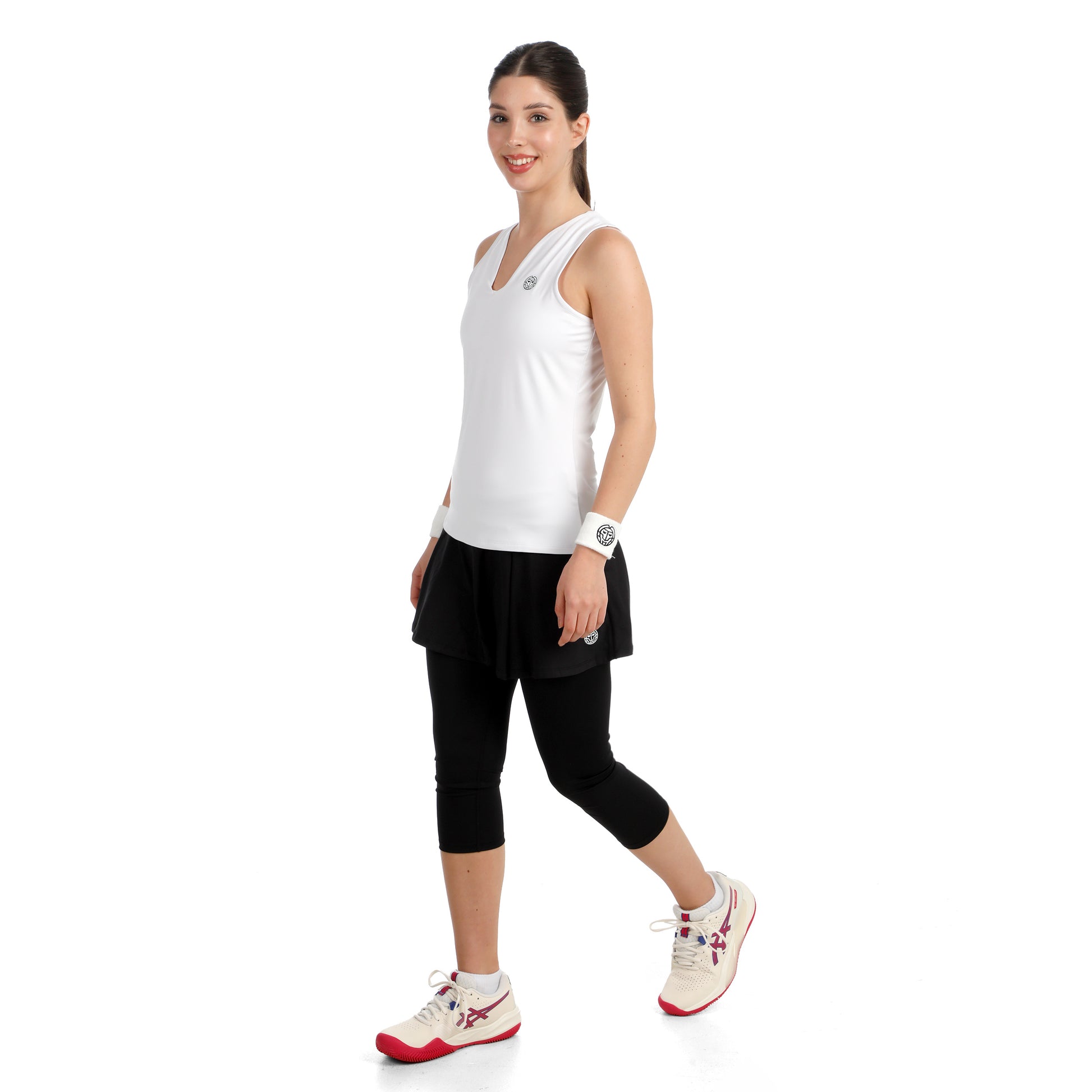 BIDI BADU Crew 2.0 V-Neck Linne Damer-vit