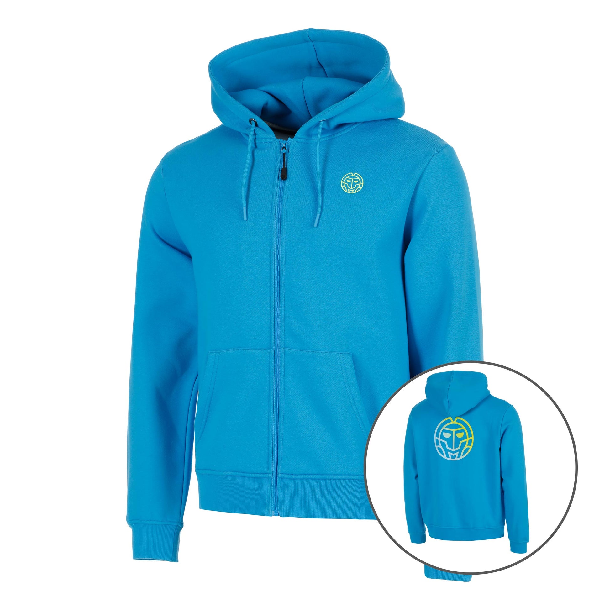 BIDI BADU Out of Control Backprint Zip Sweat-jacka Herrar-blå