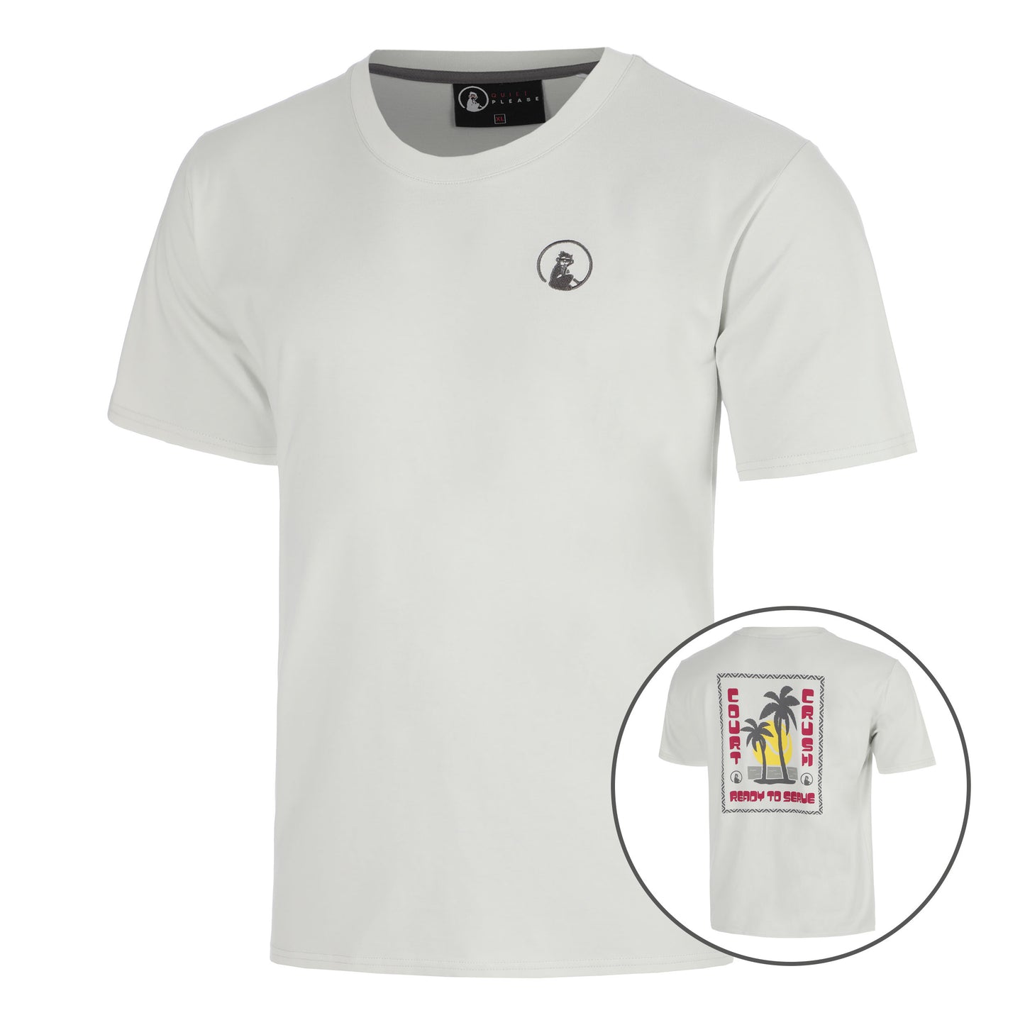 Quiet Please Sunset T-shirt Herrar-ljusgrå, mörkgrå