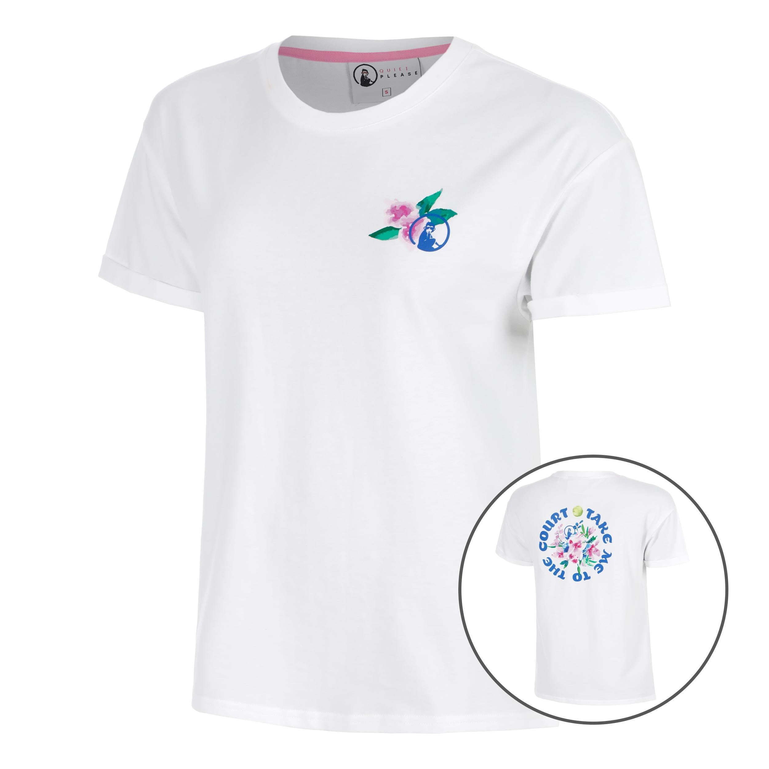 Quiet Please Crush TMTTC T-shirt Damer-vit, blå