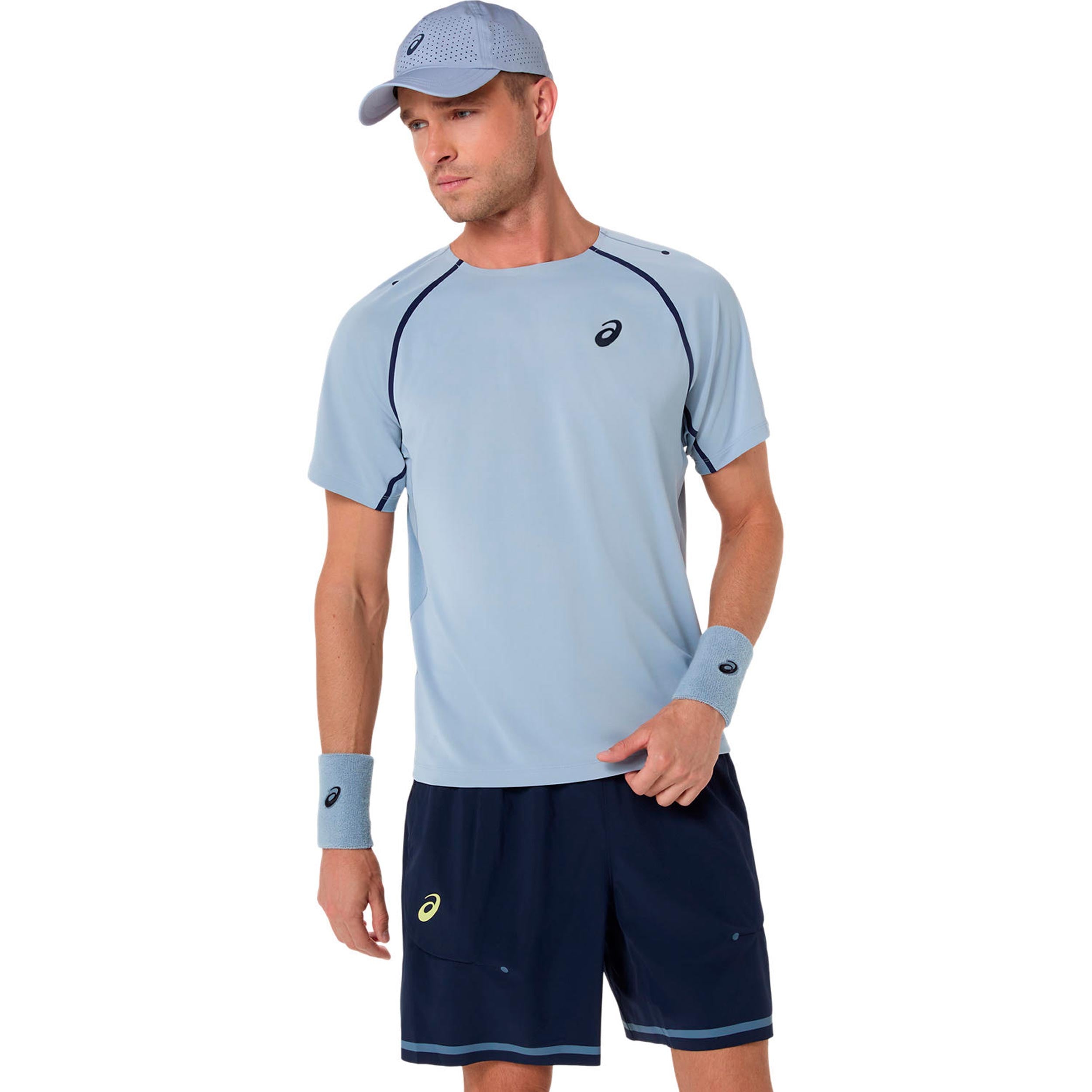 ASICS Match   T-shirt Herrar-blågrå