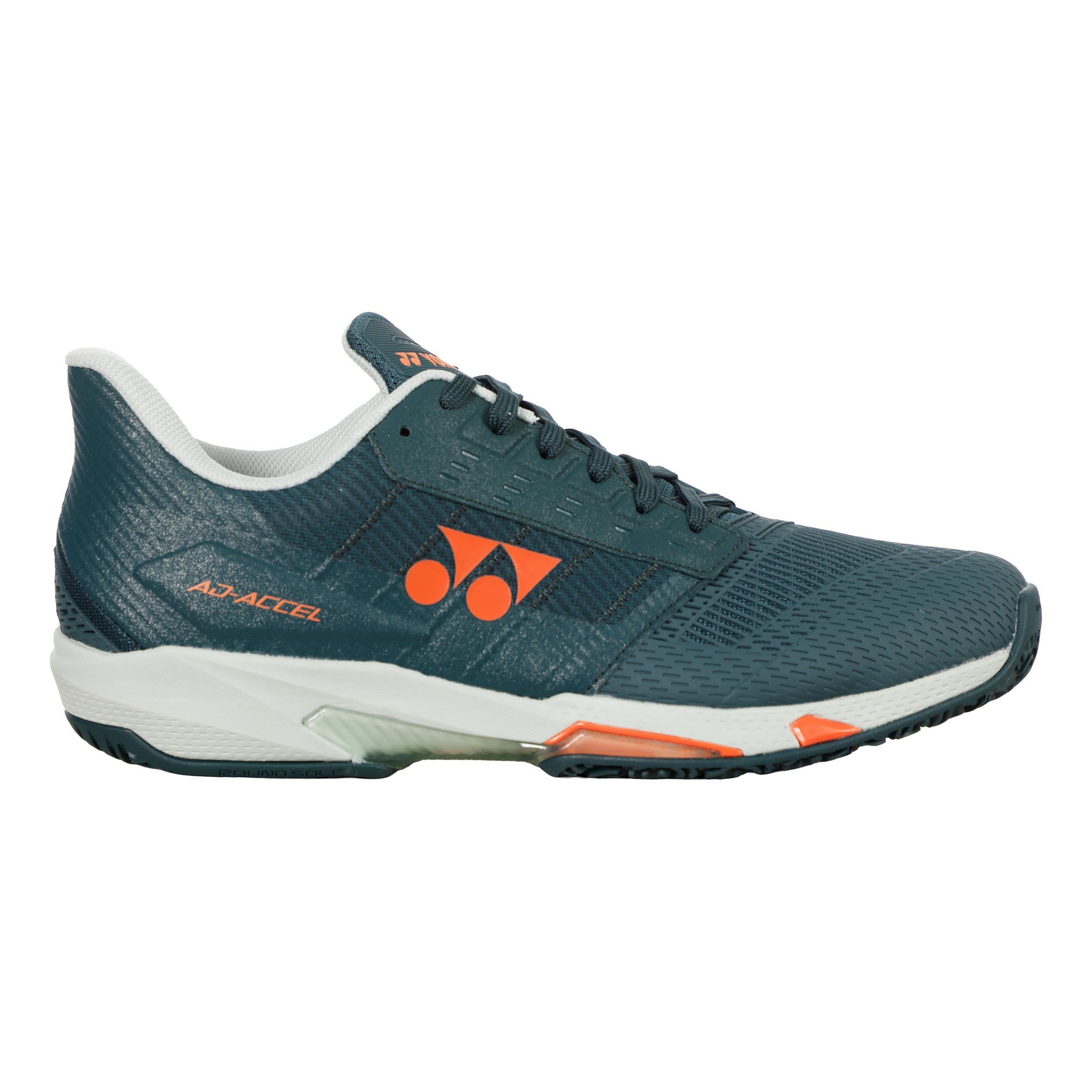Yonex AD Accel CL Sko för grus Herrar-petrol, mint