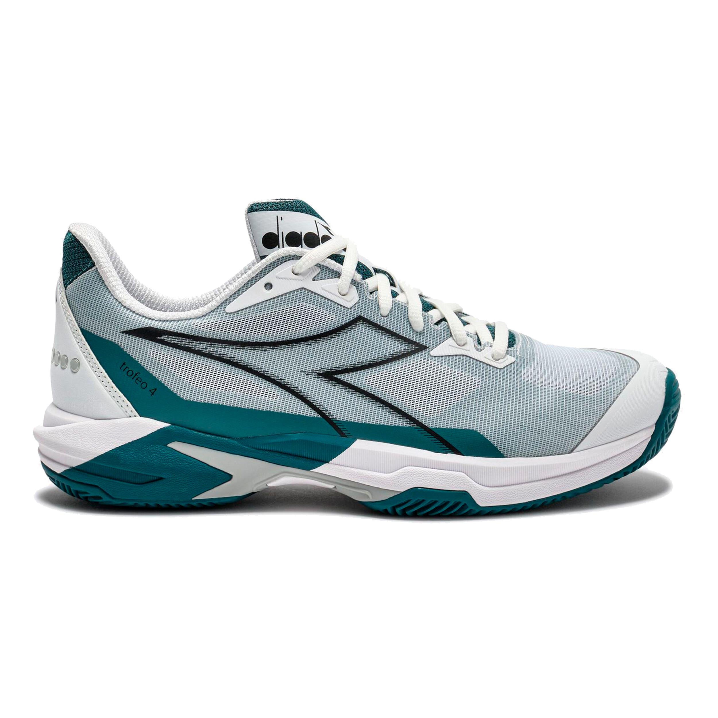 Diadora Trofeo 4 Sko för grus Herrar-vit, svart