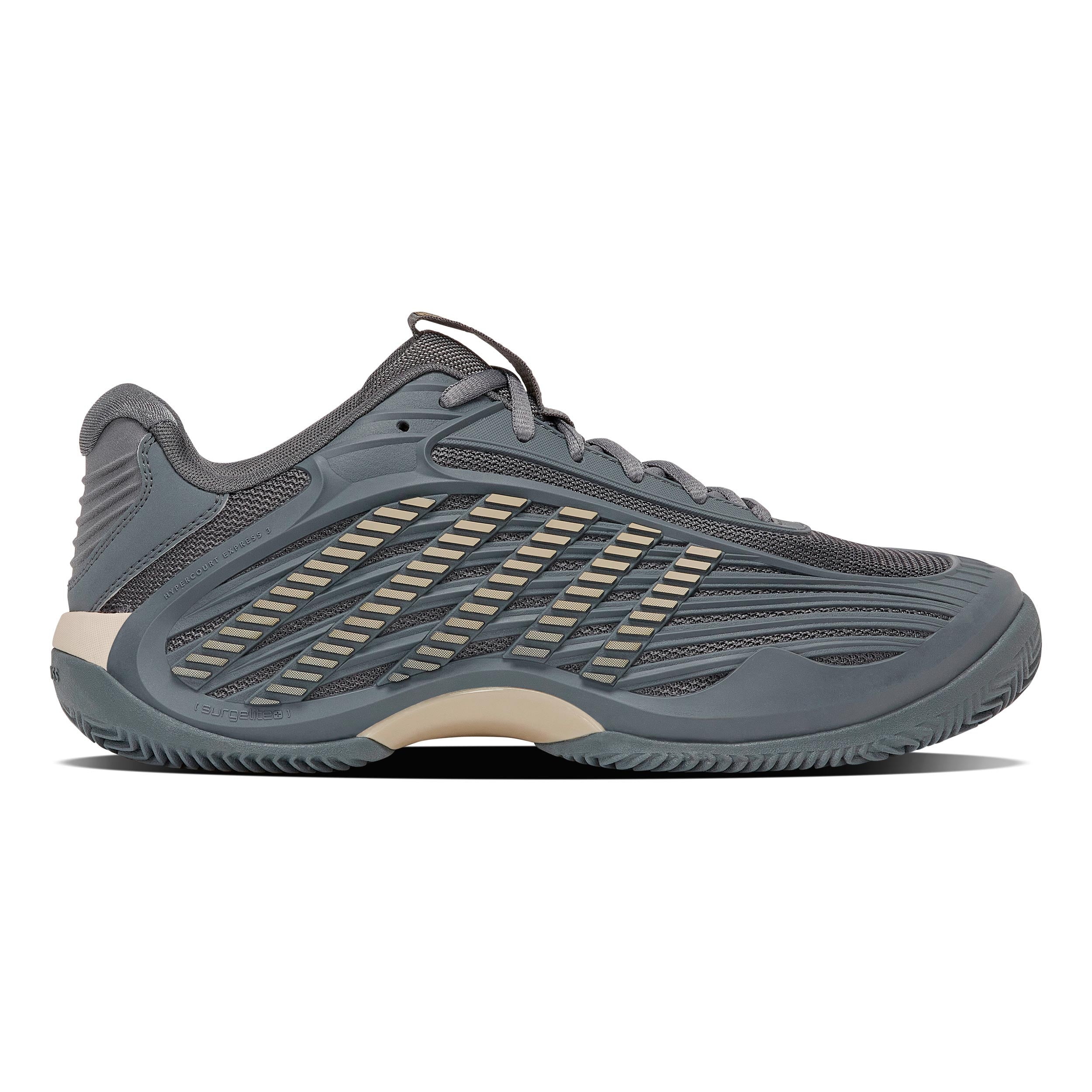 K-Swiss HYPERCOURT EXPRESS 3 Clay Sko för grus Herrar-mörkgrå, beige
