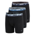 Essential Cotton Stretch Boxer Brief Boxershorts - 3-pack Herrar-svart, blå