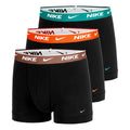 Essential Cotton Stretch Trunk Boxershorts 3-pack Herrar - svart, orange