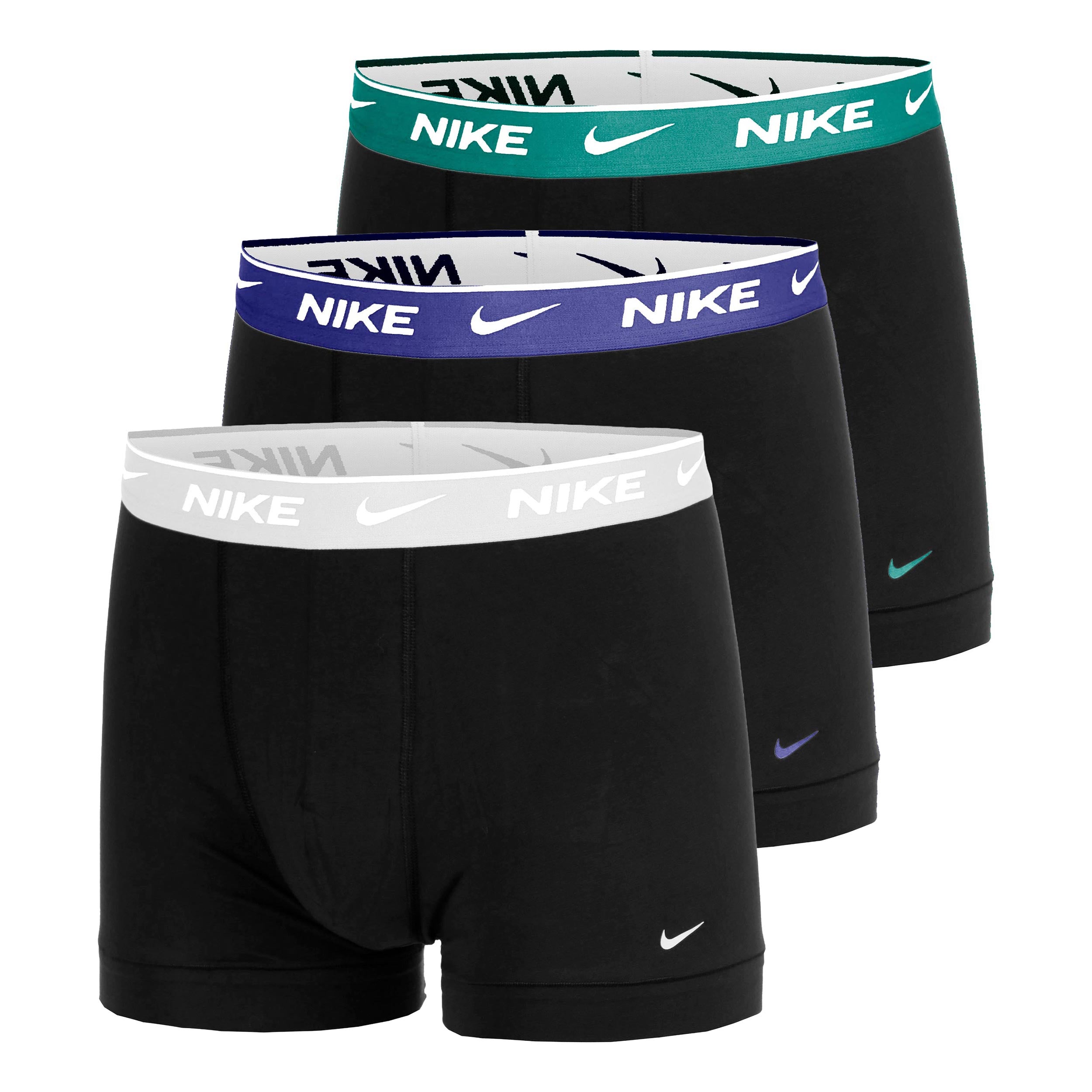 Nike Essential Cotton Stretch Trunk Boxershorts 3-pack Herrar - svart, blå