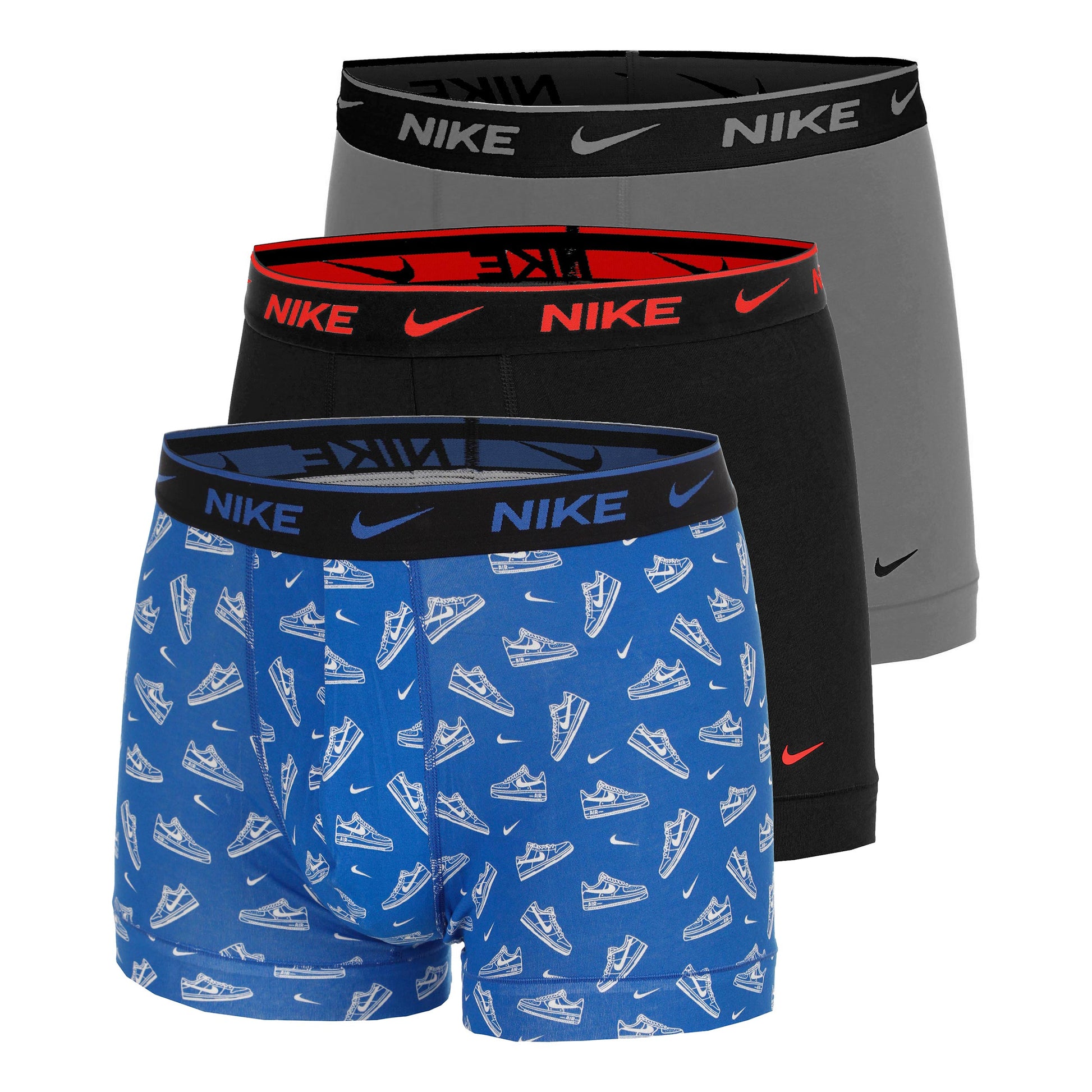 Nike Essential Cotton Stretch Trunk Boxershorts 3-pack Herrar - ljusblå