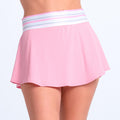 High Waist Riviera Wave Kjol Damer - rosa, vit
