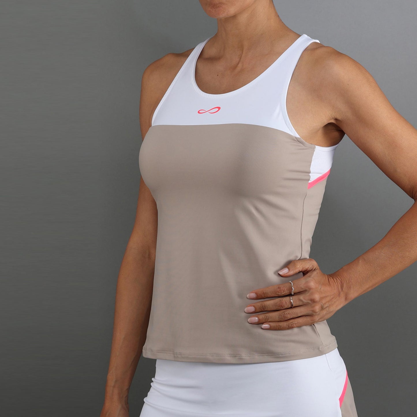 Endless Bloom Linne Damer-beige, vit