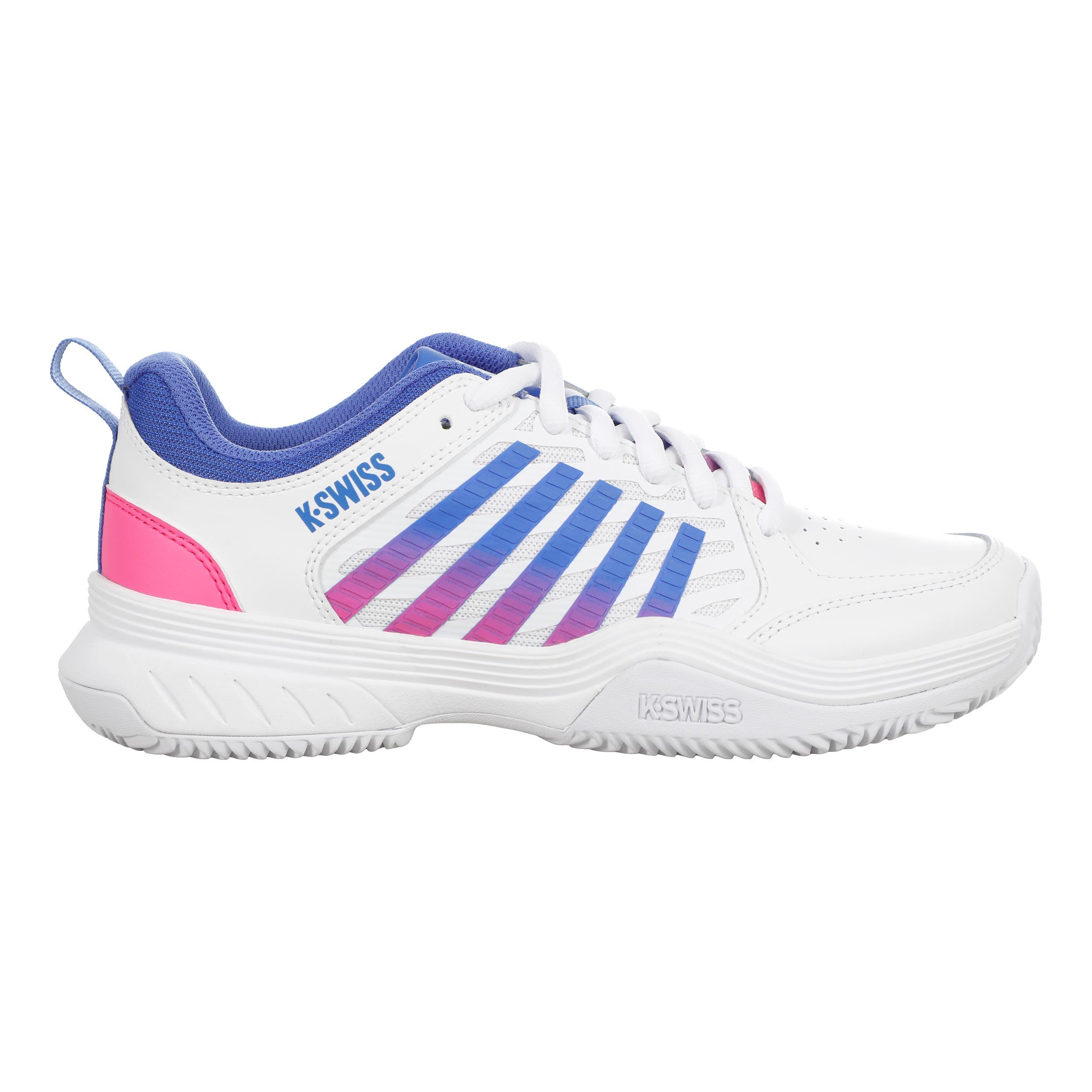 K-Swiss Court Express Sko för grus Damer - vit, rosa