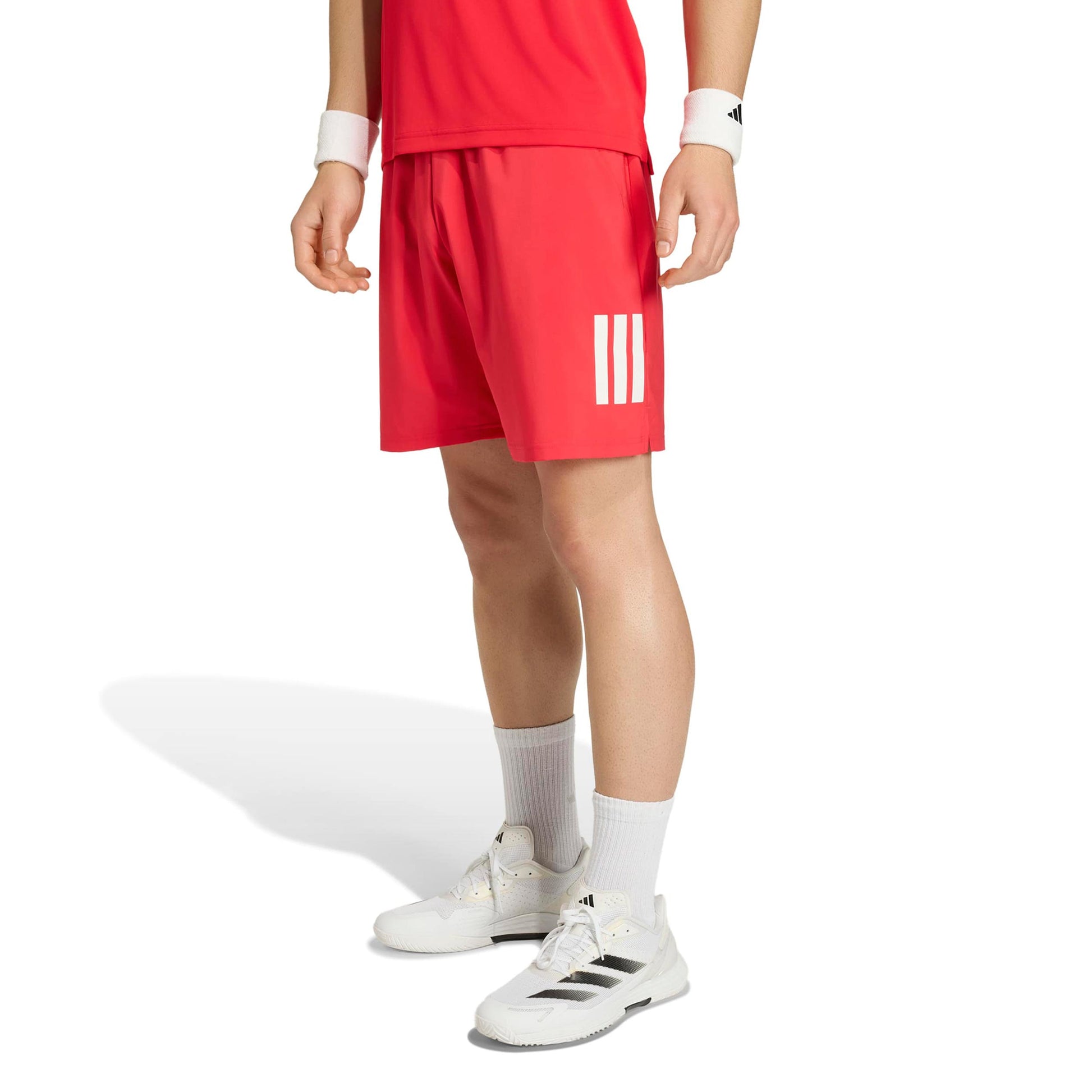 adidas Club 3Stripes 7Inch Shorts Herrar - röd, vit
