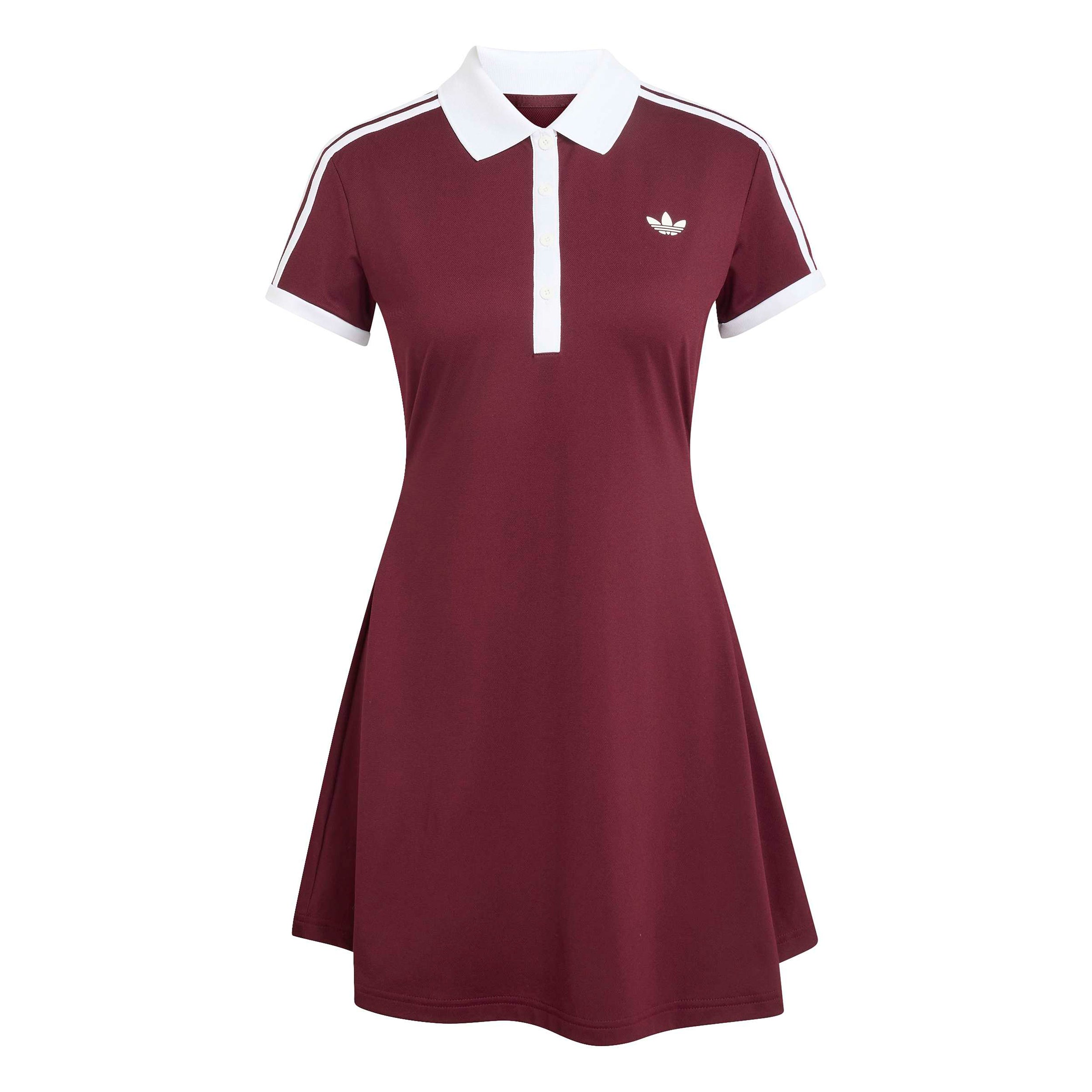 adidas Classics Klänning Damer - rött vin, vit