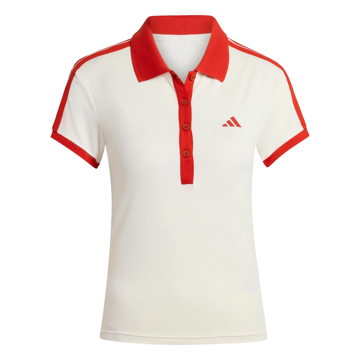 adidas Classics Polo Damer - beige, röd