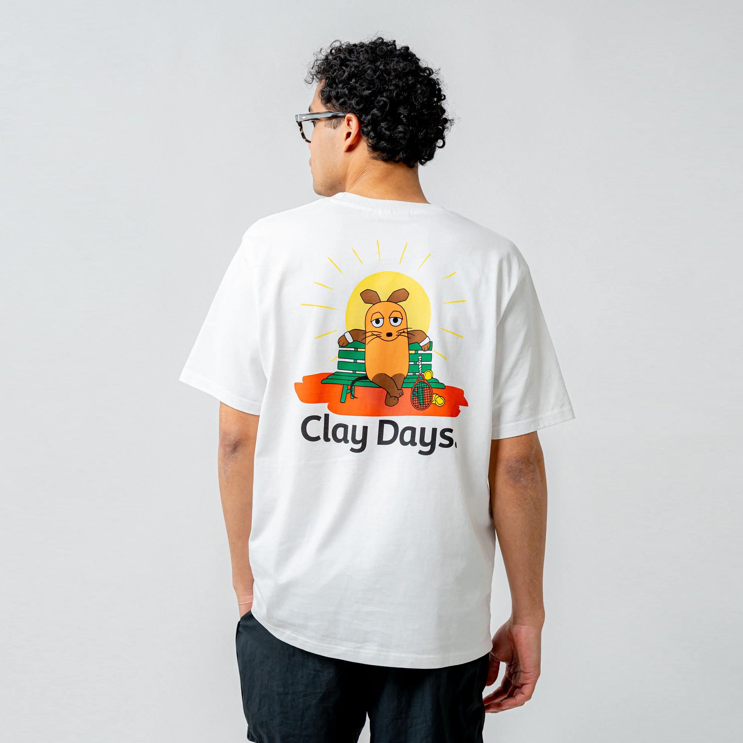 Lobster & Lemonade Maus Clay Days – '94 Campus T-shirt Unisex - vit
