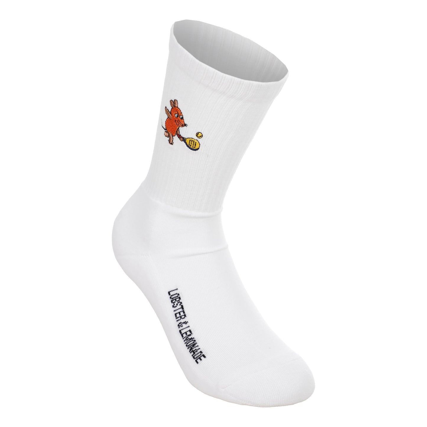 Lobster & Lemonade Maus Padel – ’90 Sport Sportstrumpor Unisex - vit