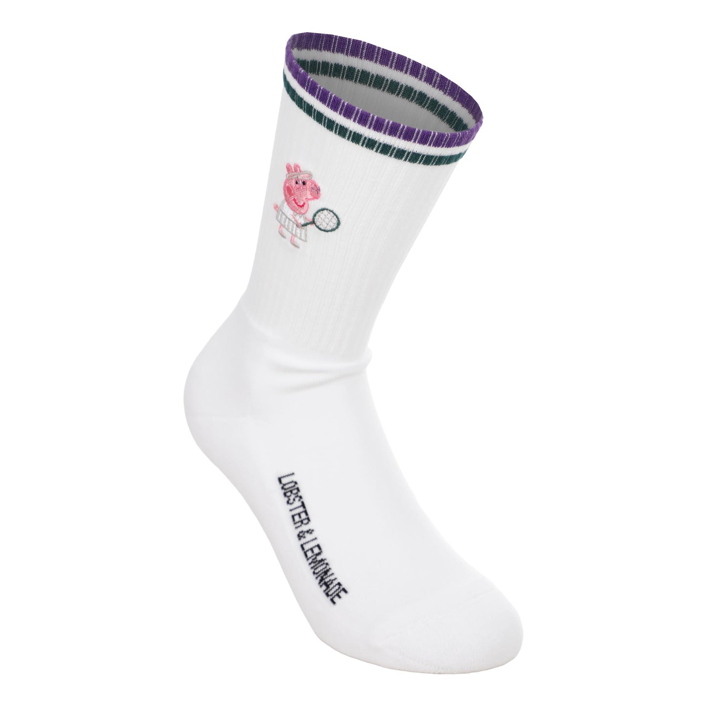 Lobster & Lemonade Peppa Pig Tennis – ’90 Sport Sportstrumpor Unisex - vit