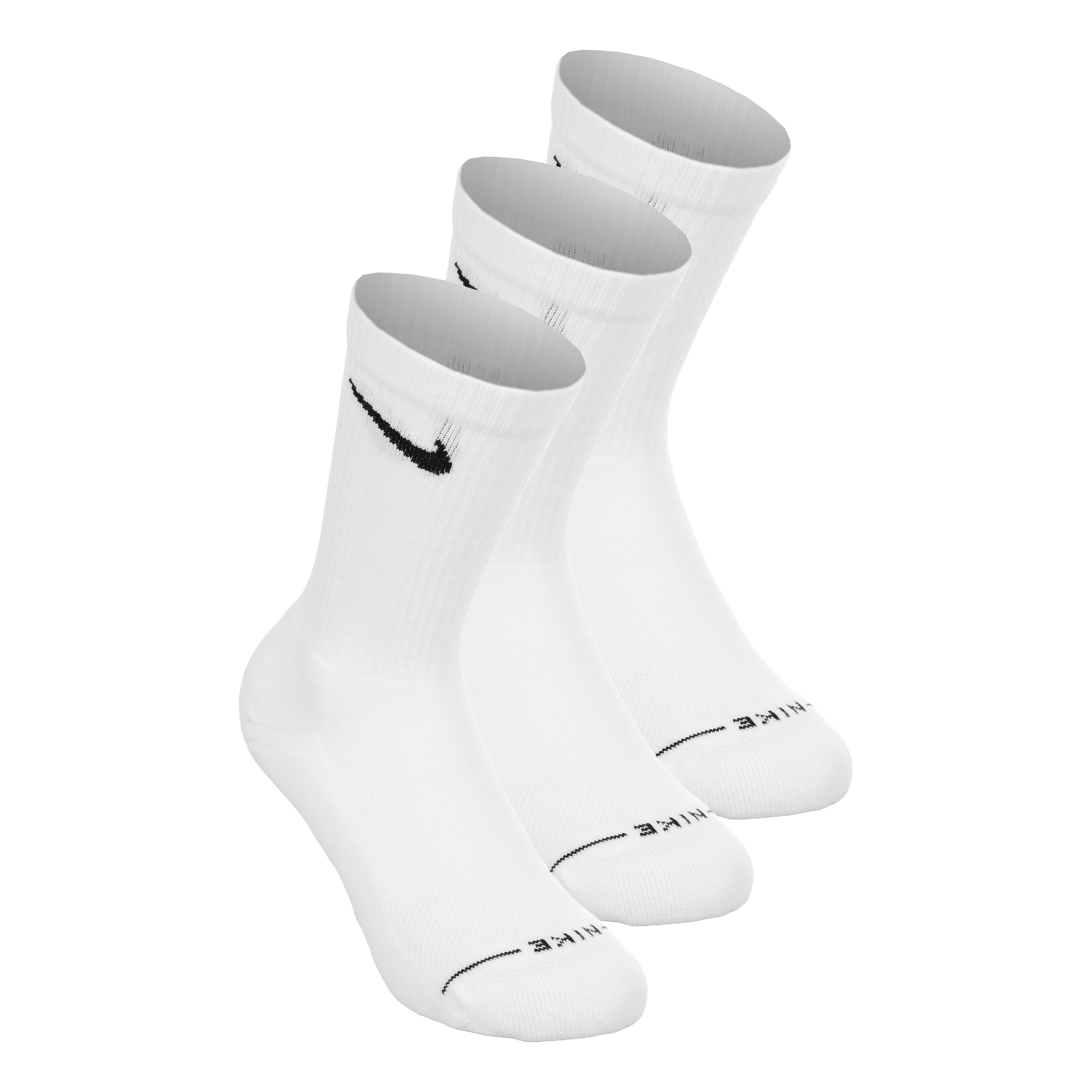 Nike Crew Tennisstrumpor 3-pack Unisex - vit