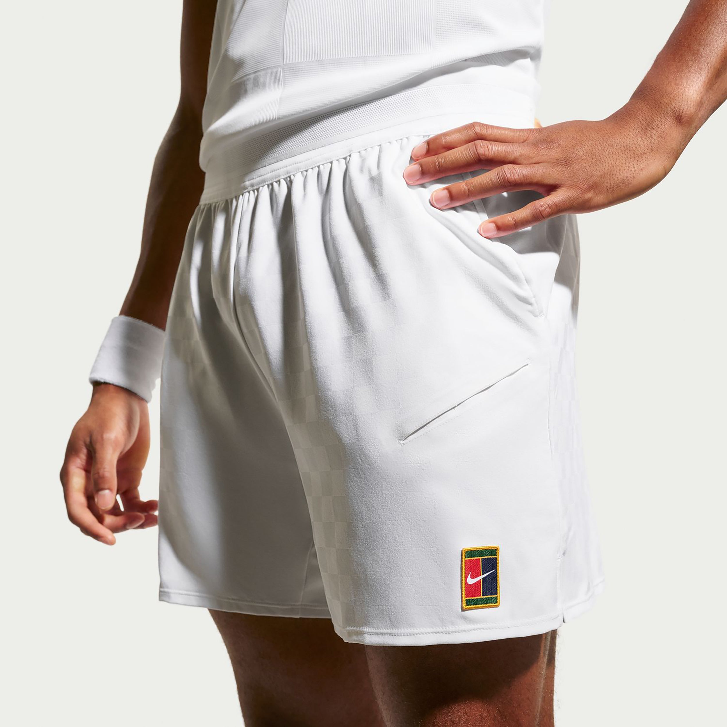 Nike Court Dri-Fit Slam Shorts Herrar - vit