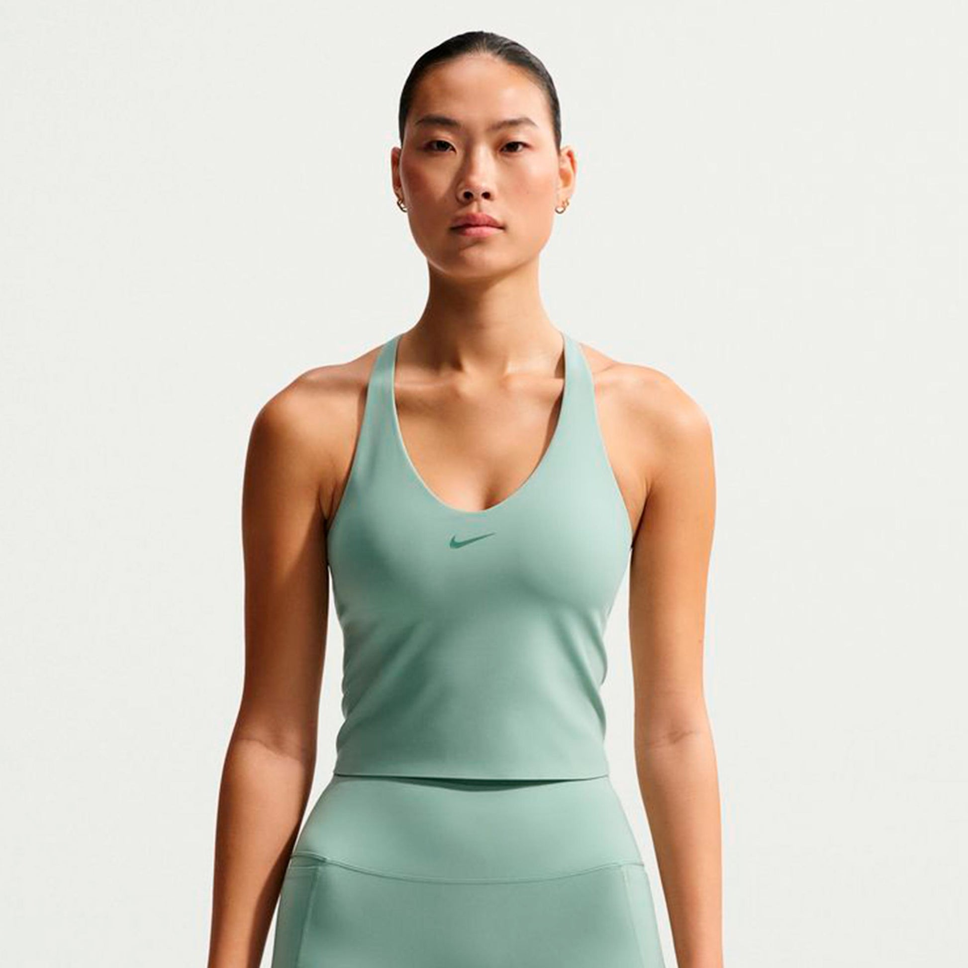 Nike Dri-Fit Medium Support Linne Damer - grågrön, grön