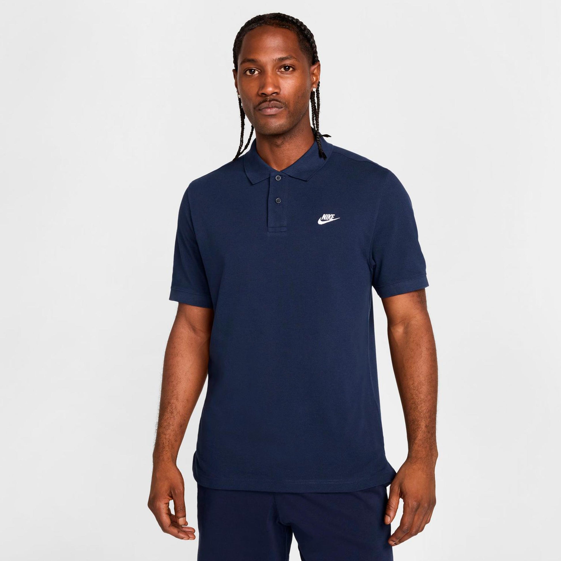 Nike Club Pique Polo Herrar - mörkblå