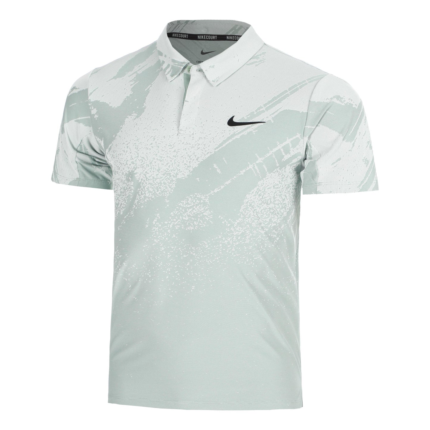 Nike Court Dri-Fit Advantage Slam Polo Herrar - grågrön, svart