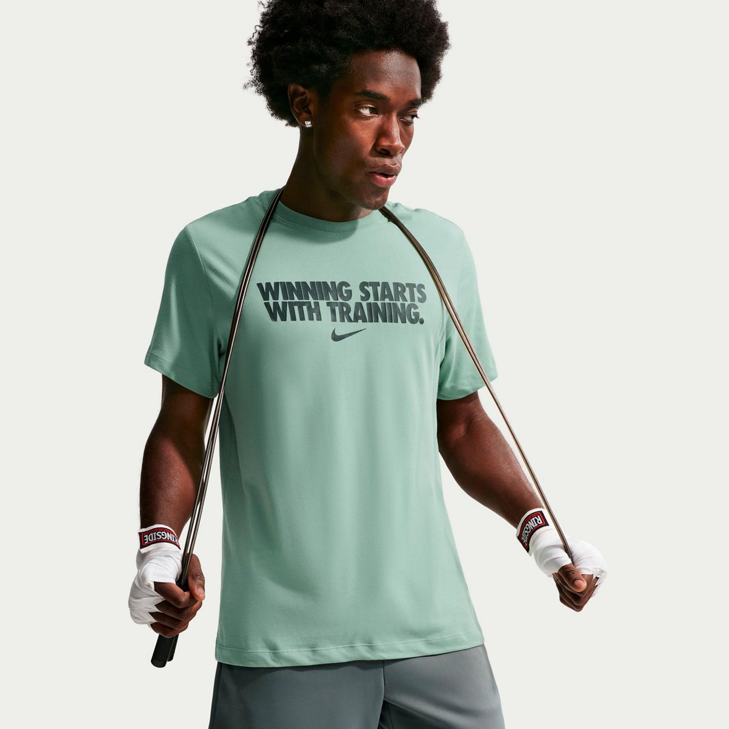 Nike Dri-Fit Winning T-shirt Herrar - grågrön, grå