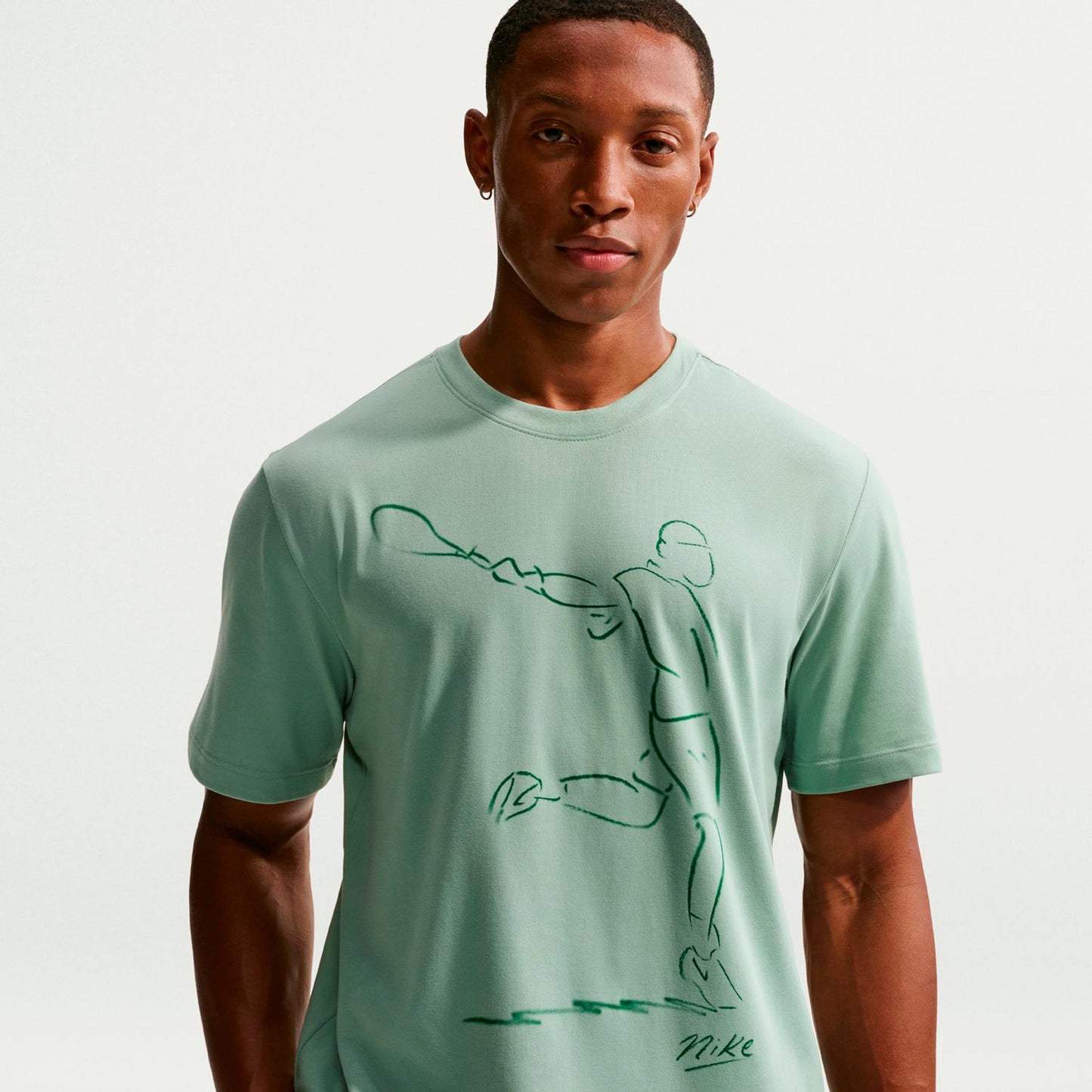 Nike Court Dri-Fit T-shirt Herrar - grågrön