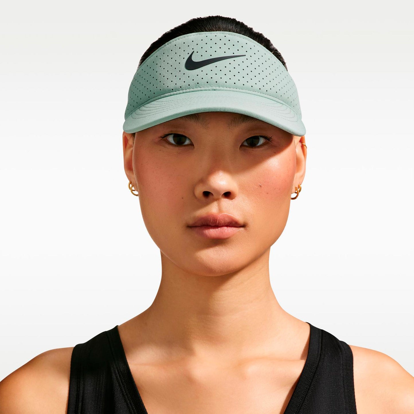 Nike Dri-Fit Advantage Ace Solskärm Unisex - grågrön, antracit