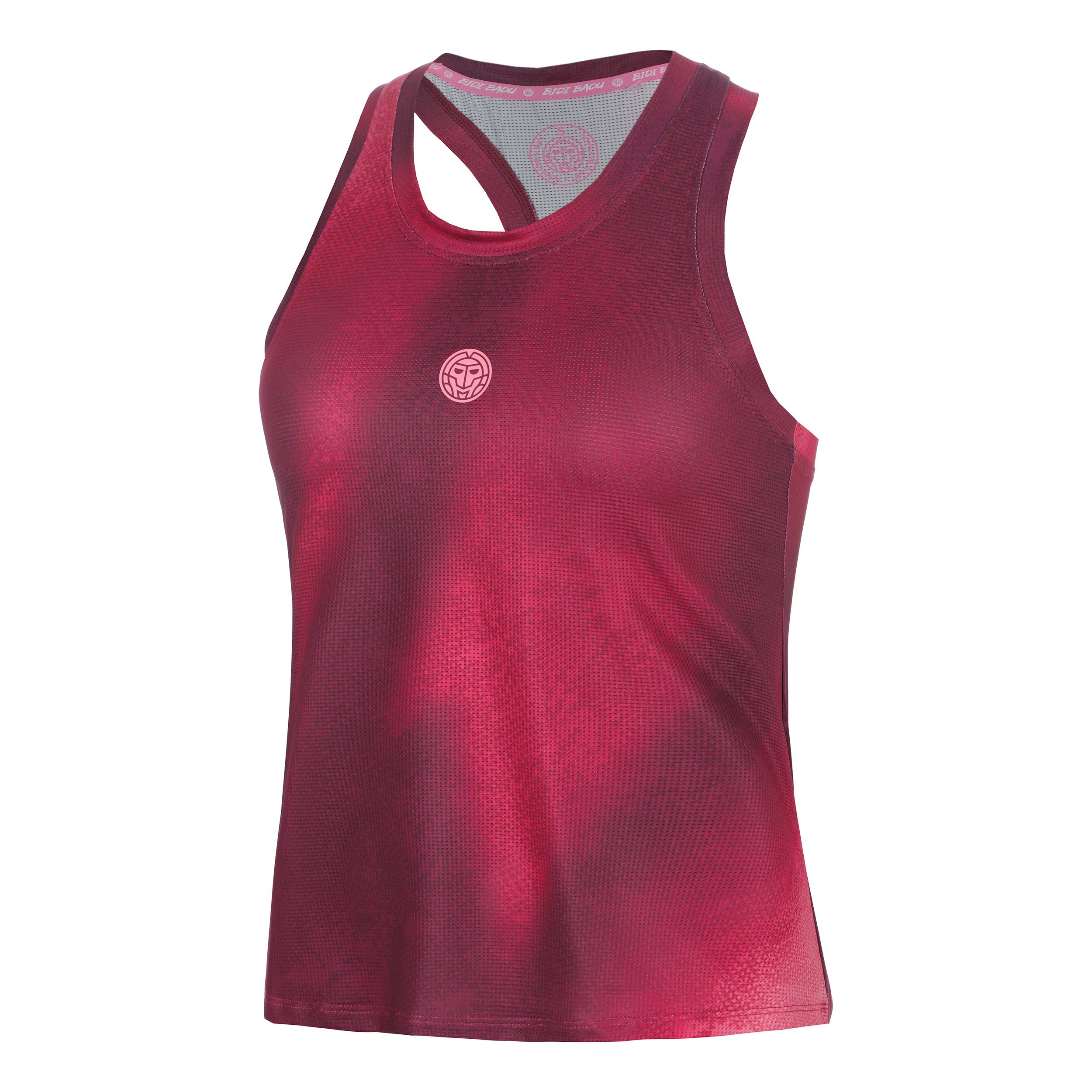 BIDI BADU Freeze Out Racerback Printed  Linne Damer - mörkröd, rosa
