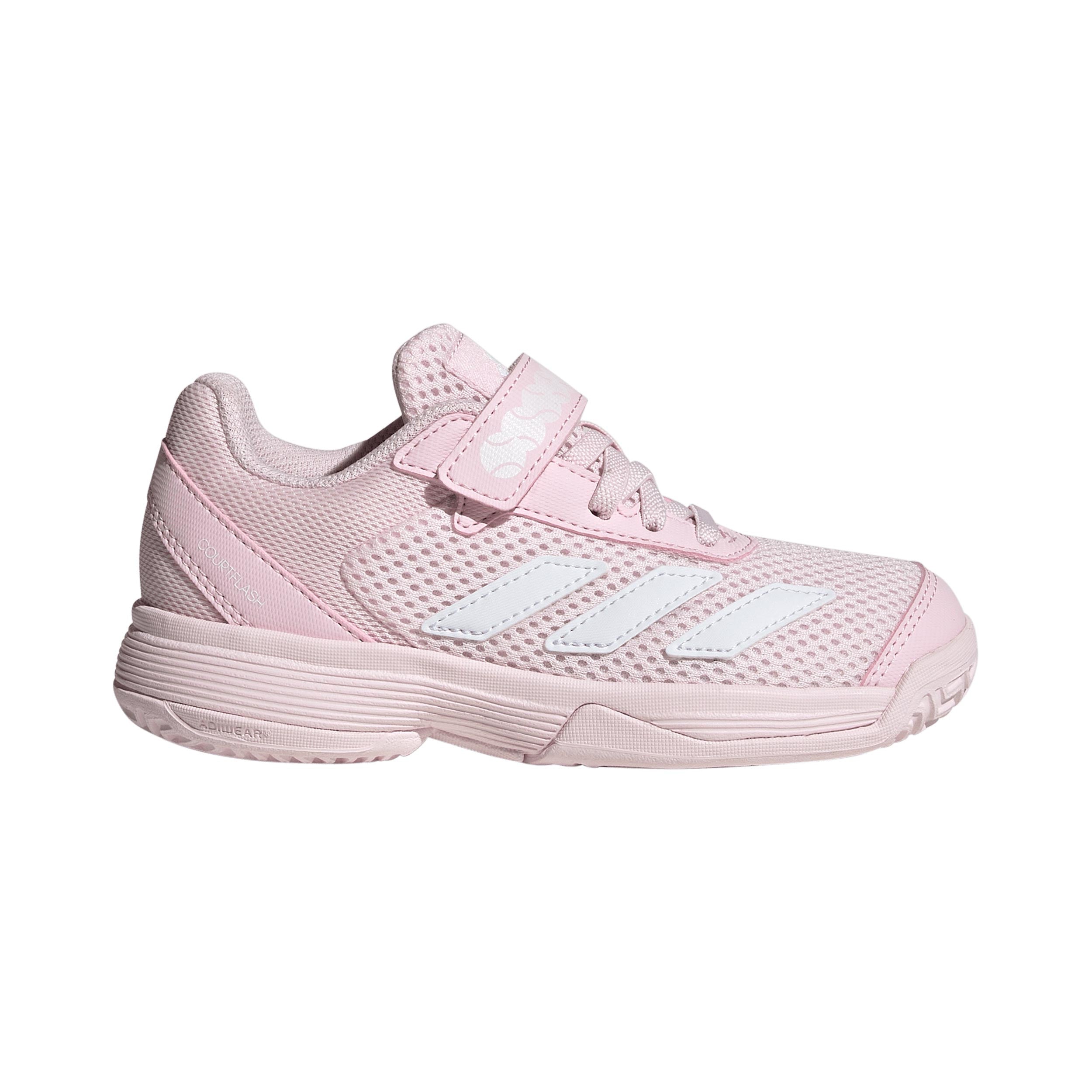 adidas Courtflash Allroundsko Barn - pastellrosa, vit