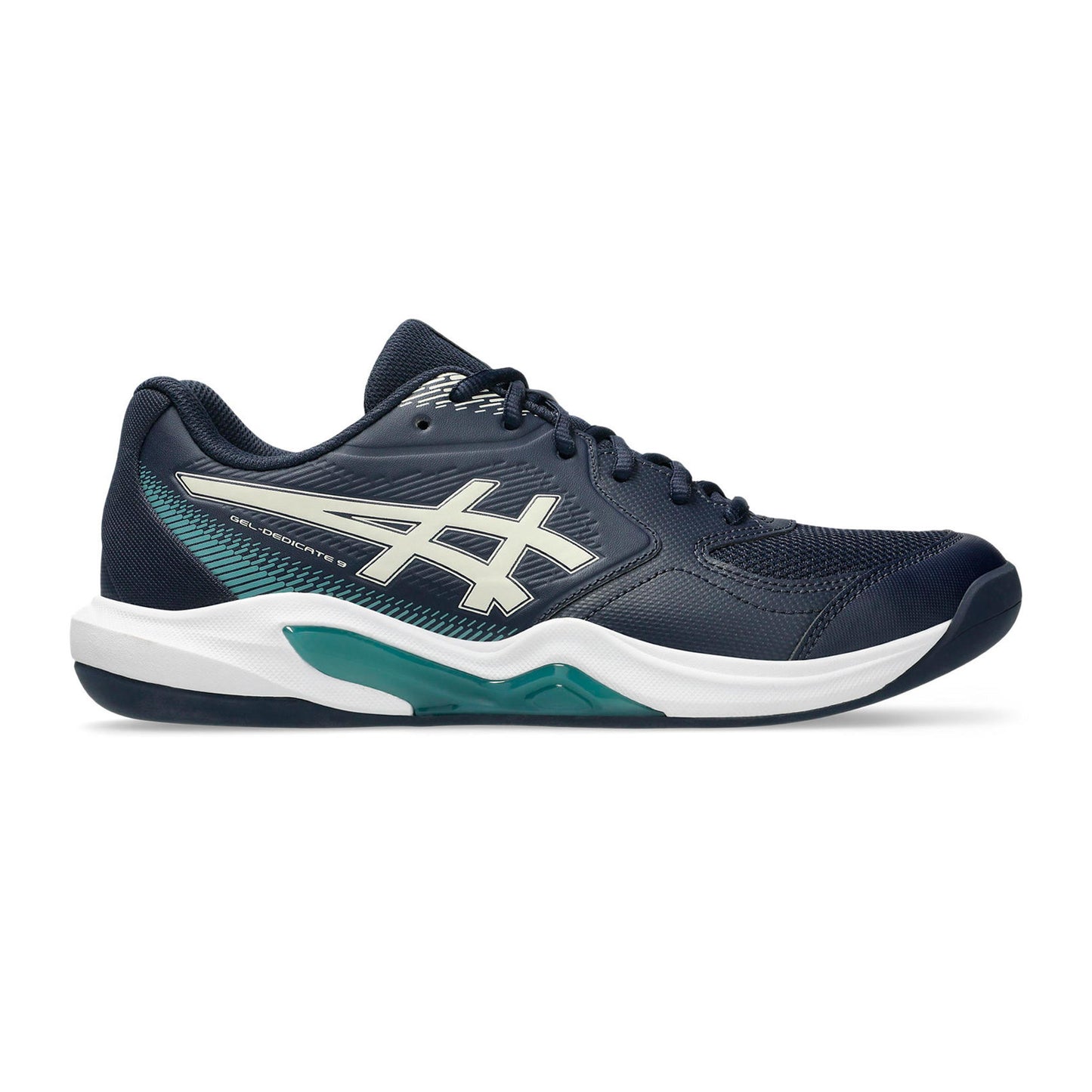 ASICS Gel-Dedicate 9 Inomhussko Herrar - mörkblå, vit