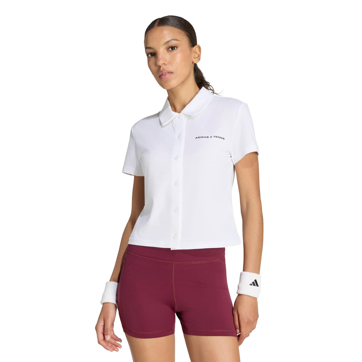 adidas Polo Damer - vit