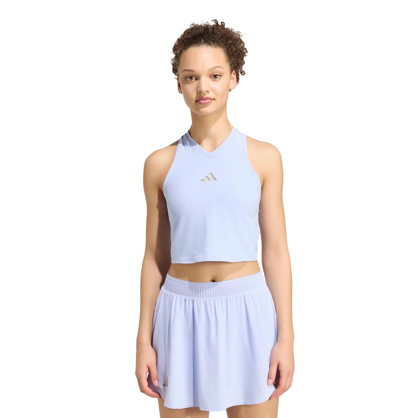 adidas Y- Pro Crop Linne Damer - syrén, silver