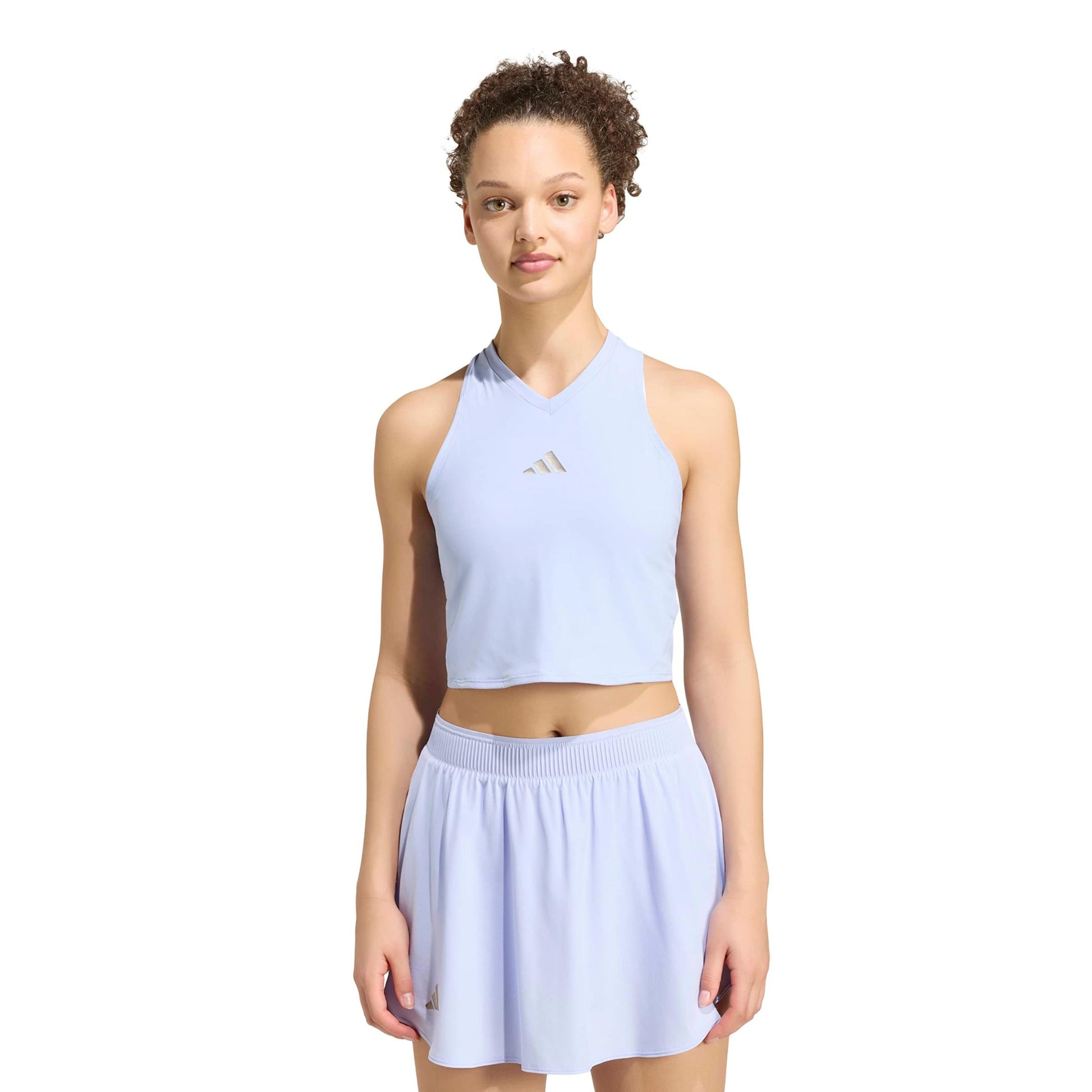 adidas Y- Pro Crop Linne Damer - syrén, silver