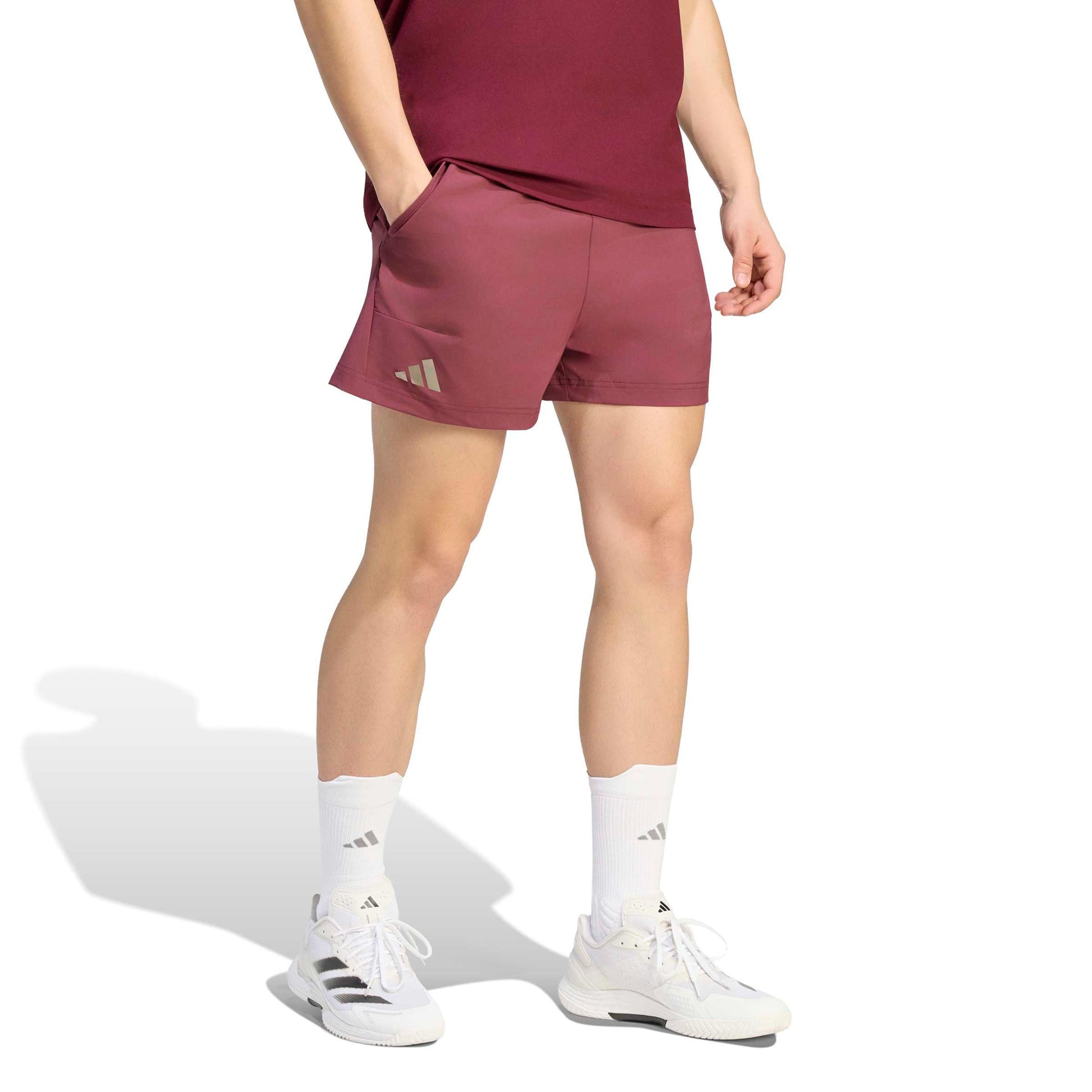 adidas Short & Tight Set Shorts Herrar - rött vin