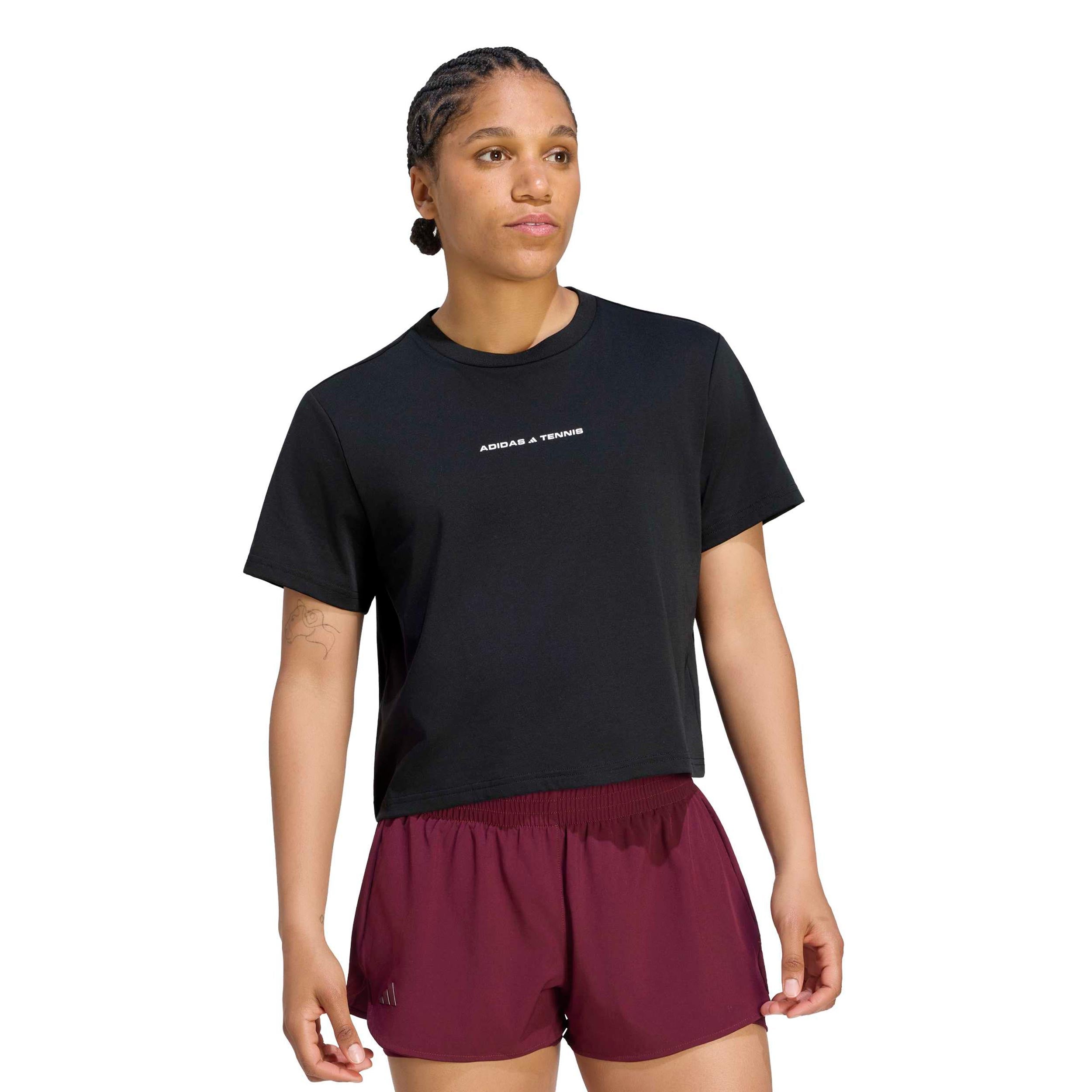 adidas Graphic T-shirt Damer - svart, vit