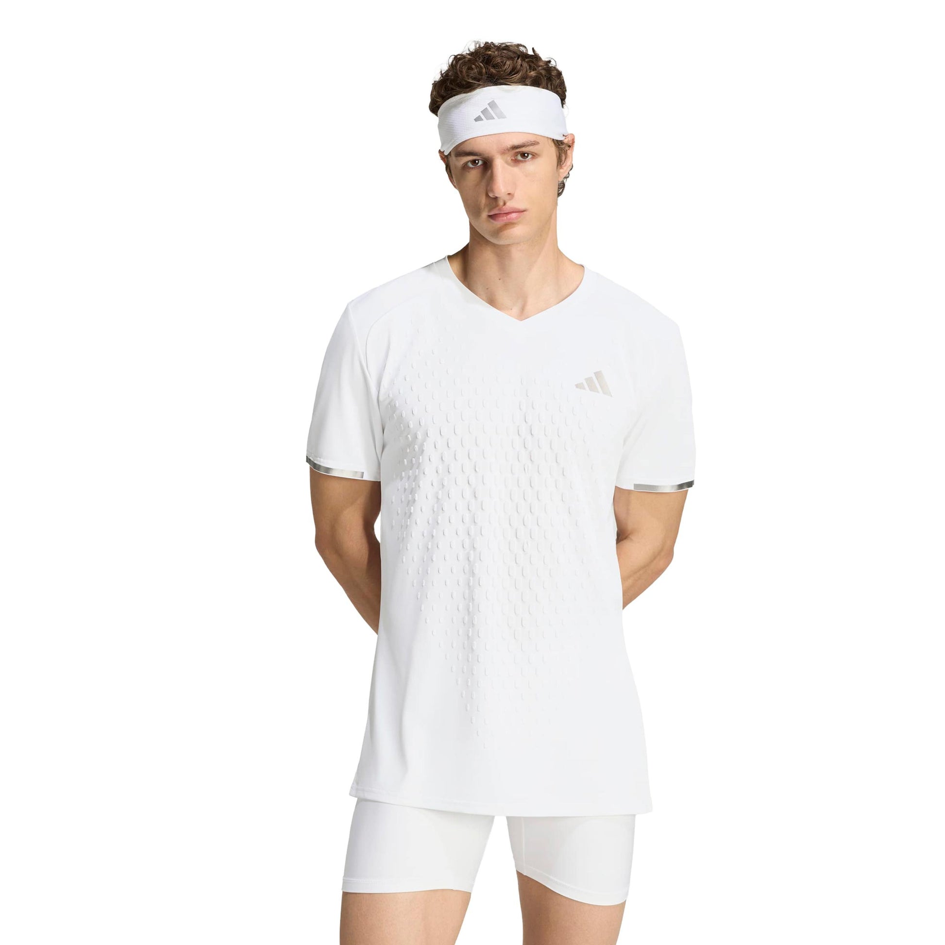 adidas 3D Freelift Pro T-shirt Herrar - vit, silver