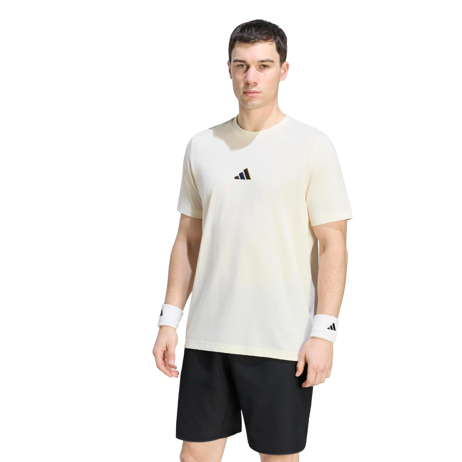 adidas T-shirt Herrar - creme, flerfärgad