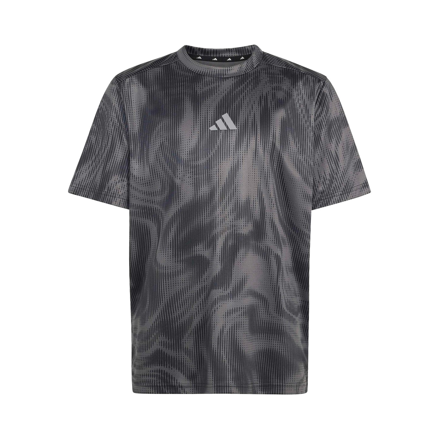 adidas Allover Graphik T-shirt Barn - mörkgrå, svart