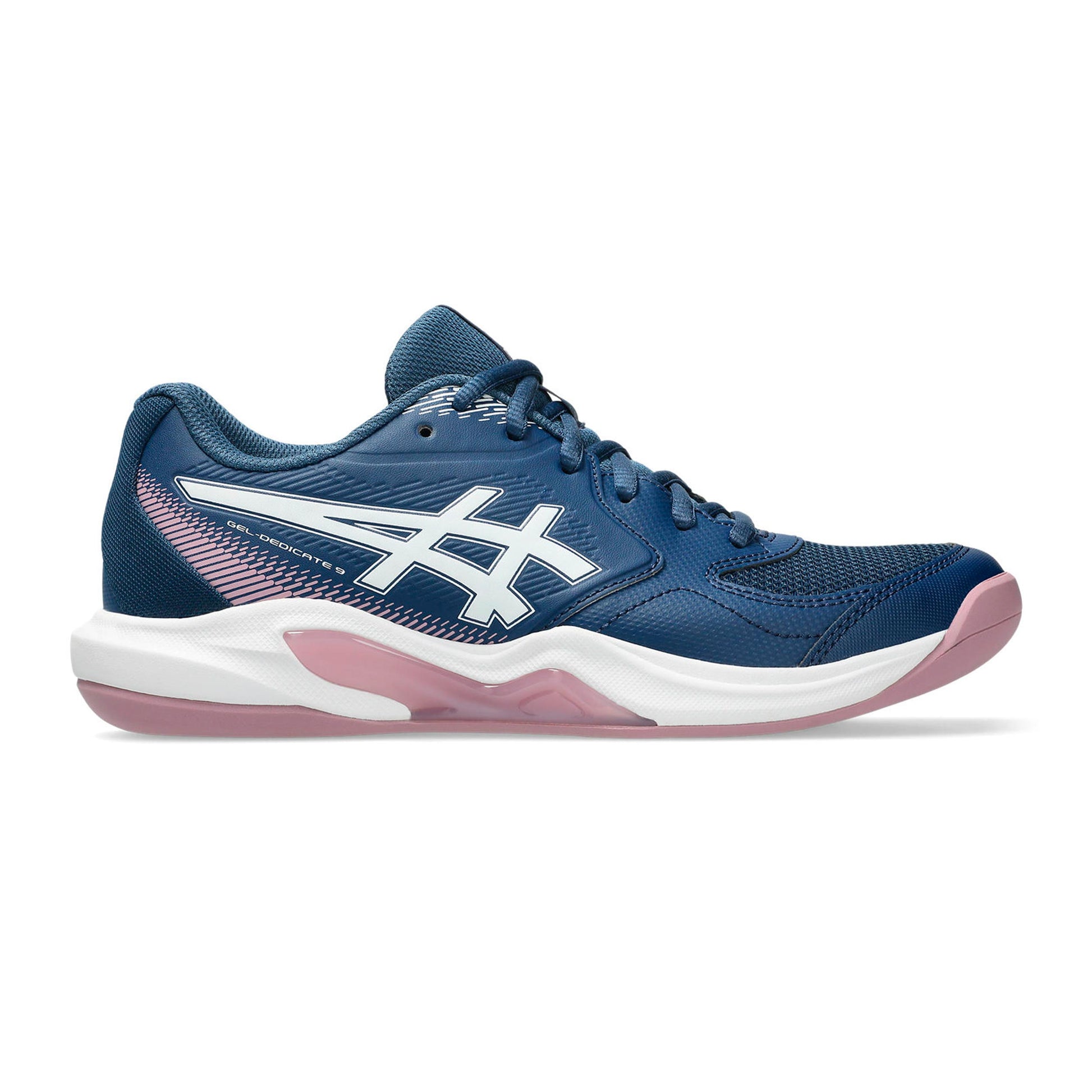 ASICS Gel-Dedicate 9 Inomhussko Damer - mörkblå, vit