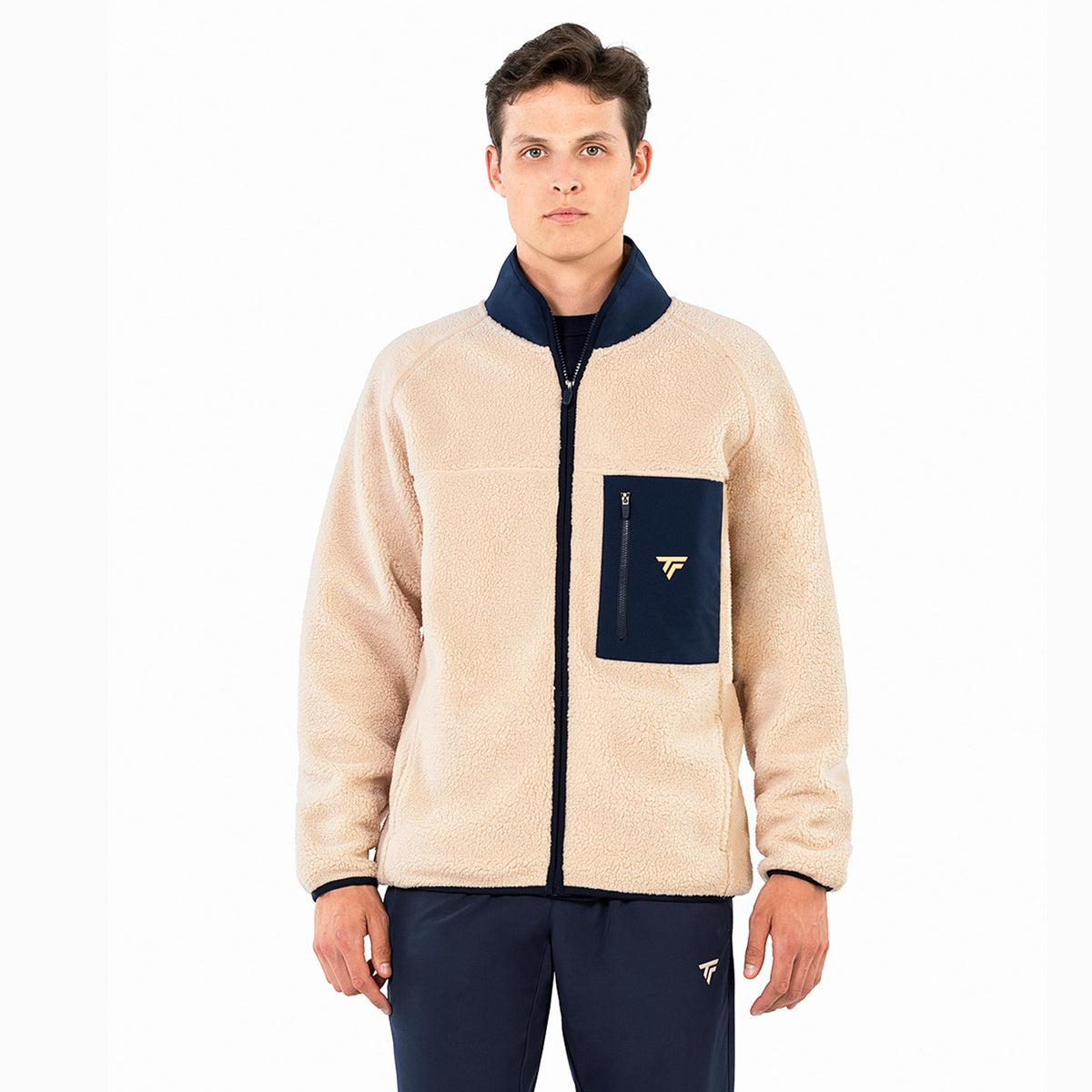 Tecnifibre Sherpa Träningsjacka Unisex - beige, mörkblå