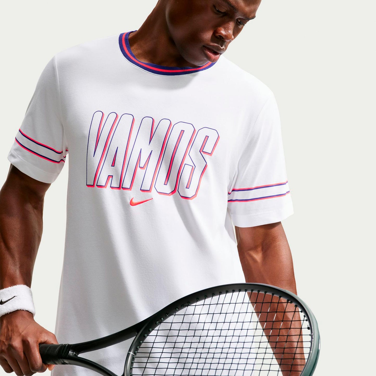 Nike Court Dri-Fit T-shirt Herrar - vit