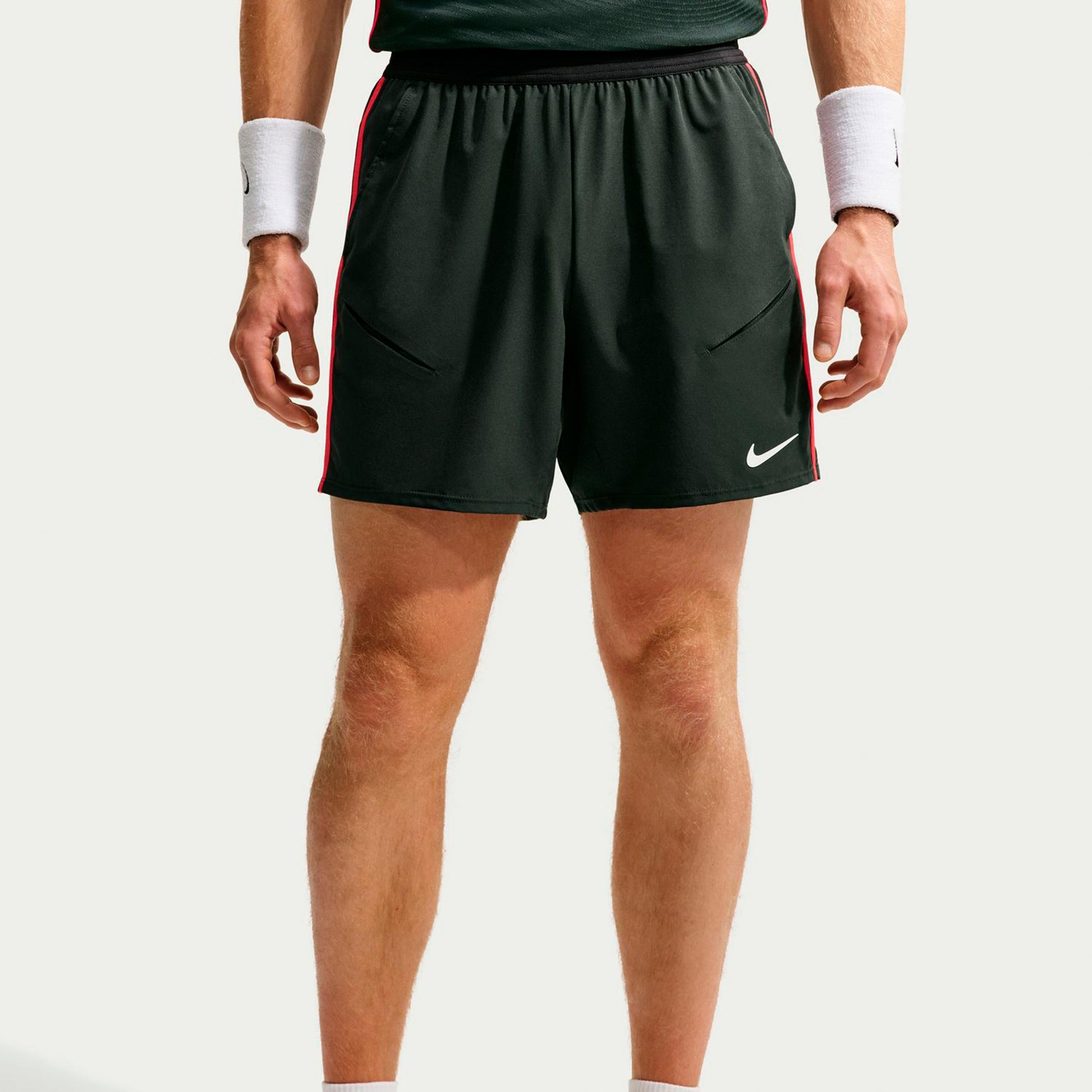 Nike Court Slam Shorts Herrar - mörkgrå