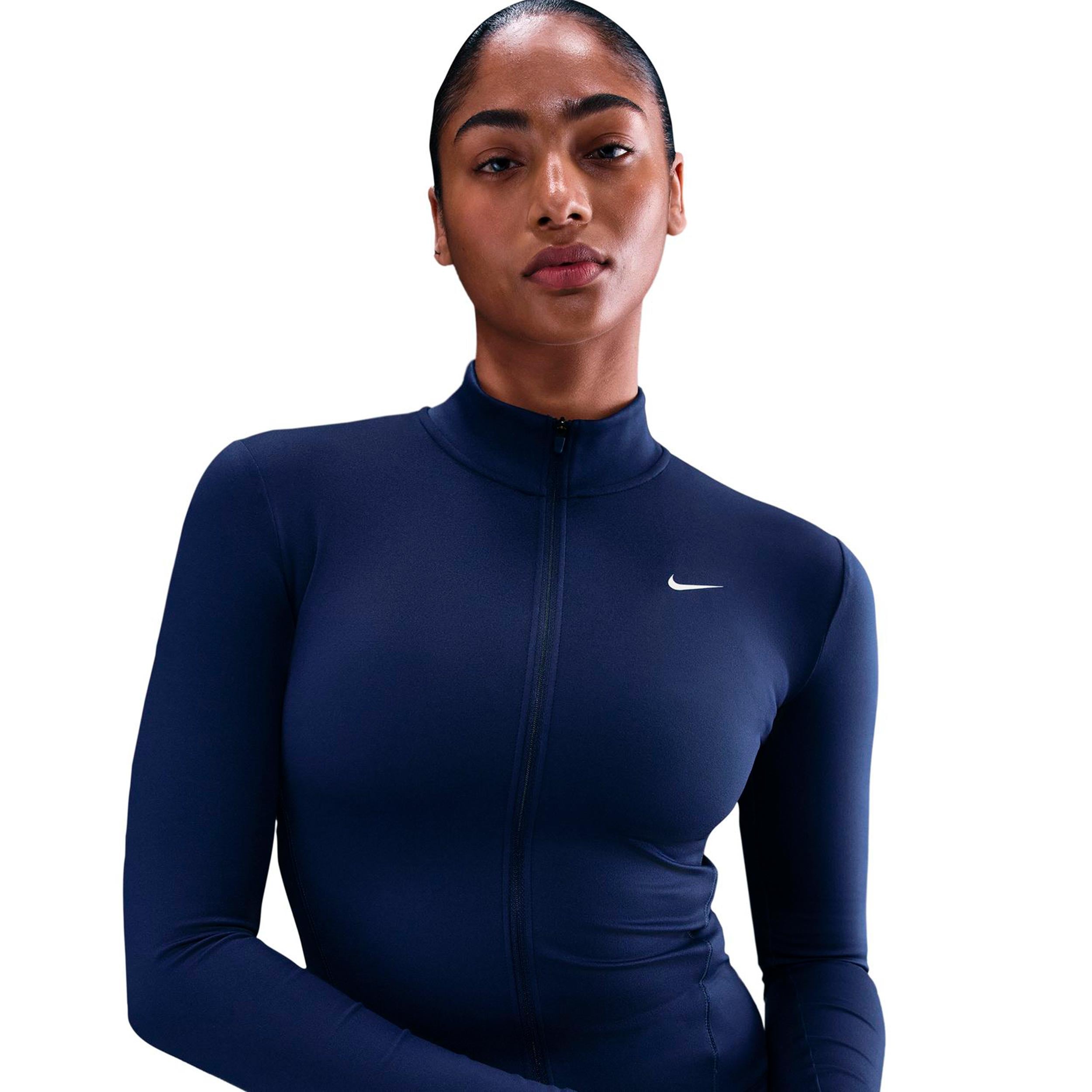 Nike One Fitted Träningsjacka Damer - mörkblå