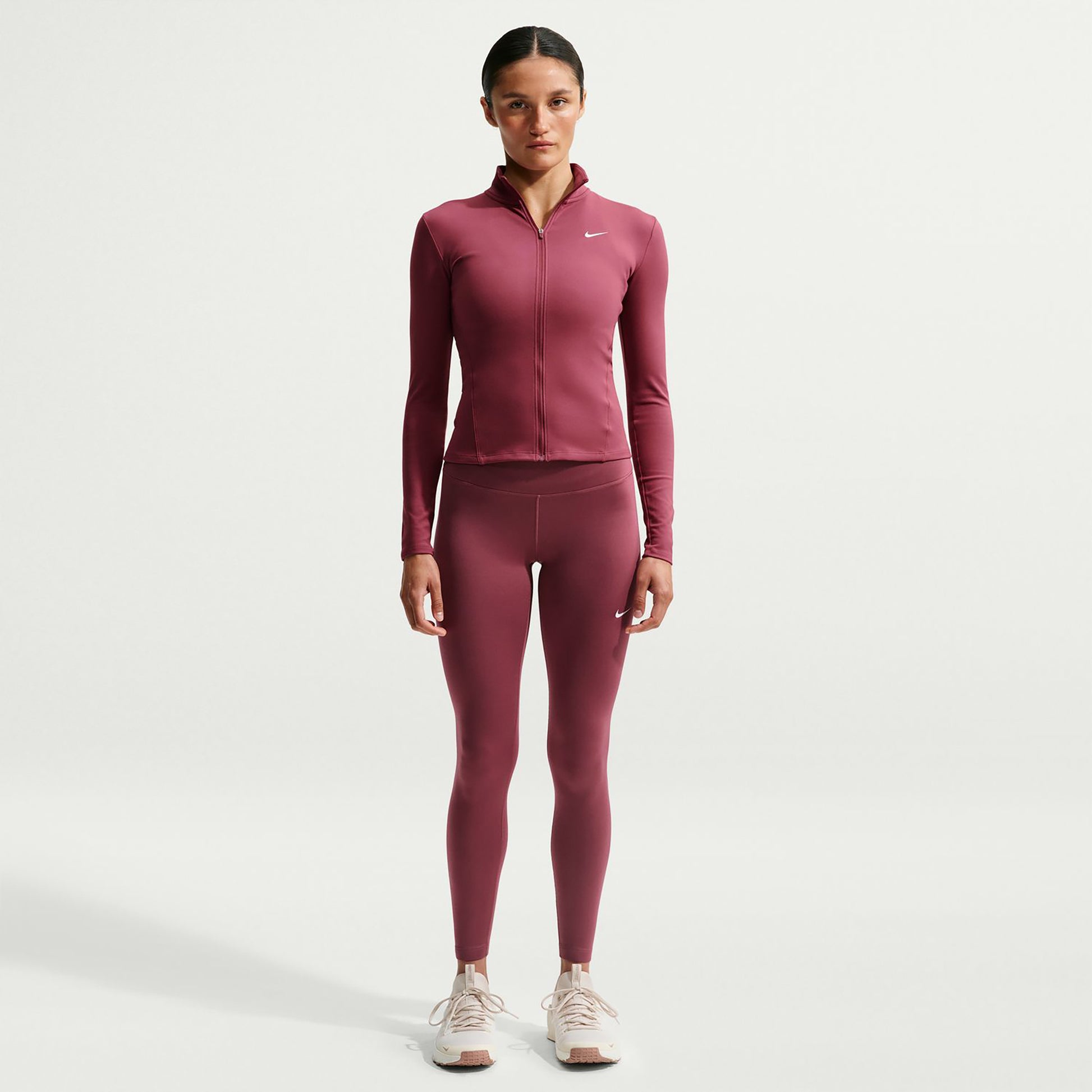 Nike One Fitted Träningsjacka Damer - mauve