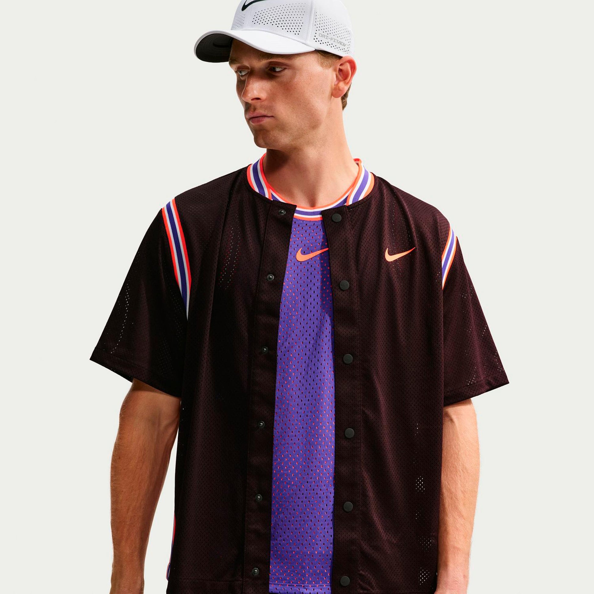 Nike Carlos Alcaraz Court Slam Polo Herrar - mörkröd, röd