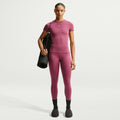 One Fitted T-shirt Damer - mauve